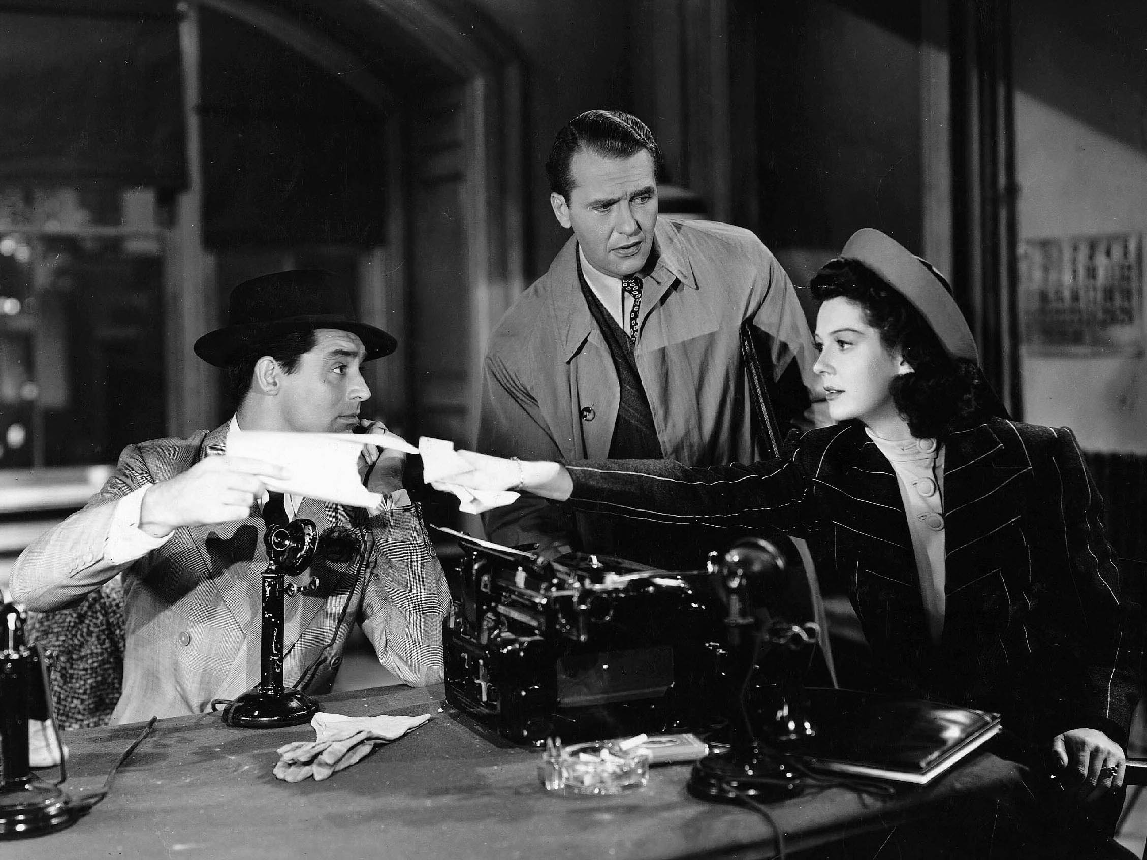 ‘His Girl Friday’ features Cary Grant as a Machiavellian newspaper editor