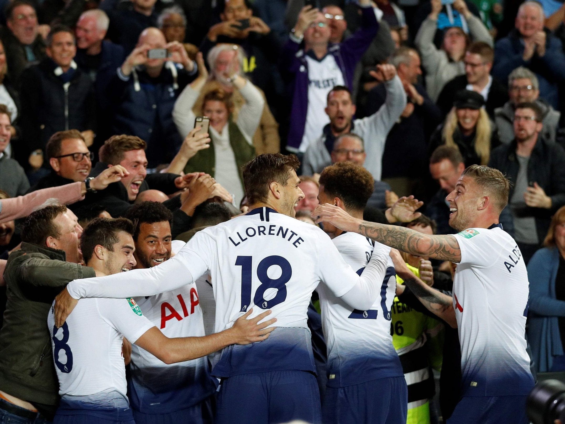 Tottenham won on penalties after Etienne Capoue's late goal