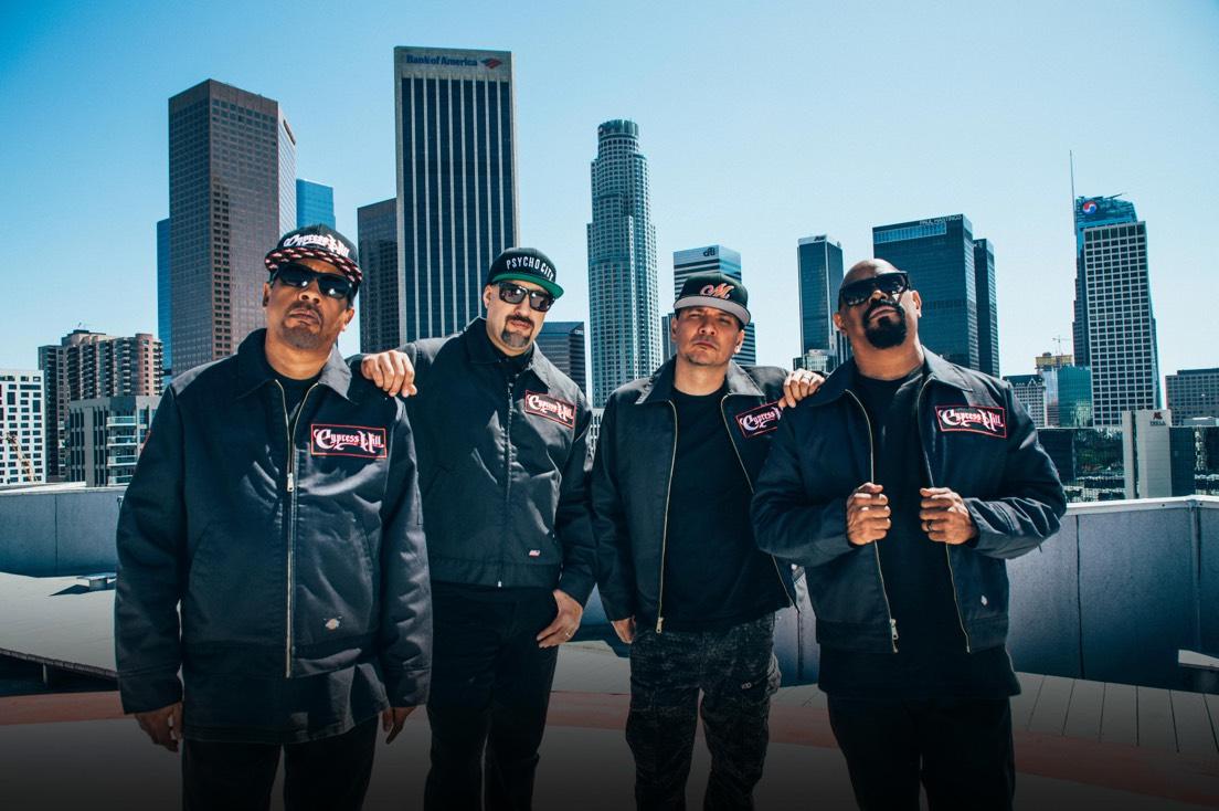 Cypress Hill (from left): Eric ‘Bobo’ Correa, B-Real, DJ Muggs, Sen Dog