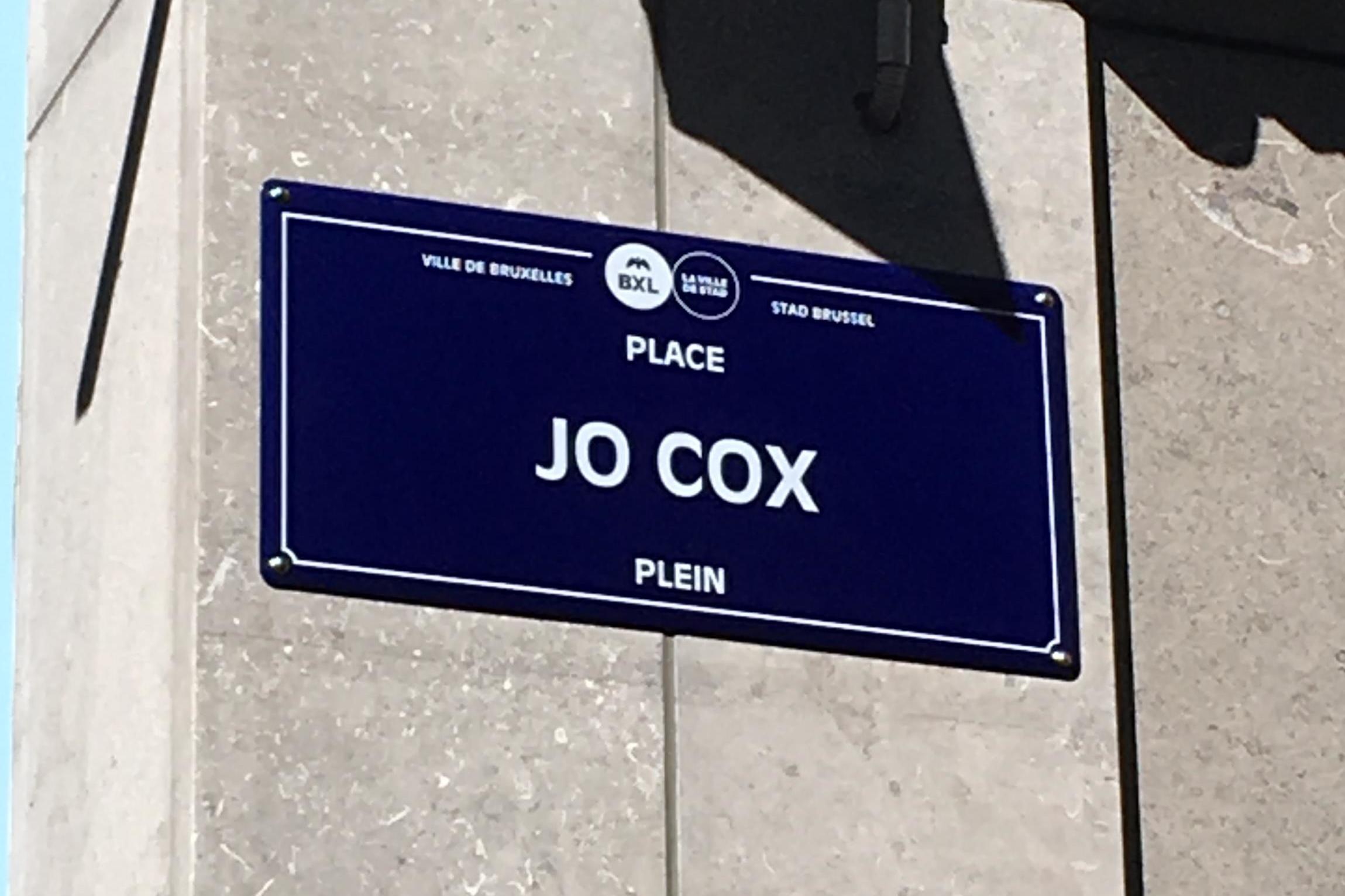 The road sign in the centre of the Belgian capital