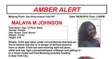 Police issue amber alert for abducted girl in New York