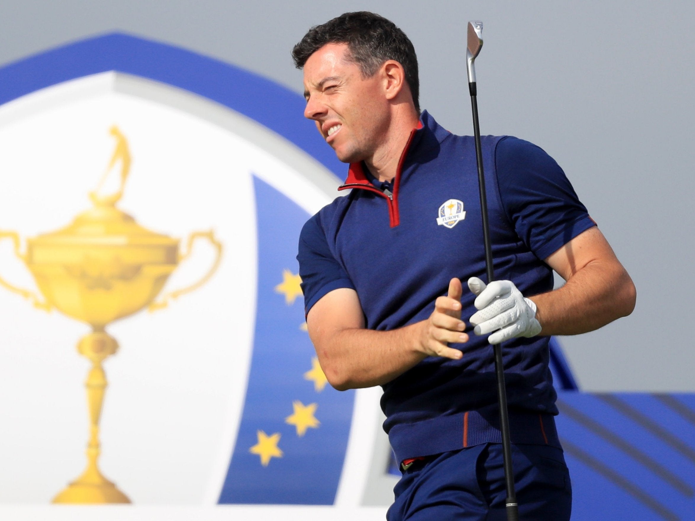 McIlroy struggled on Friday morning