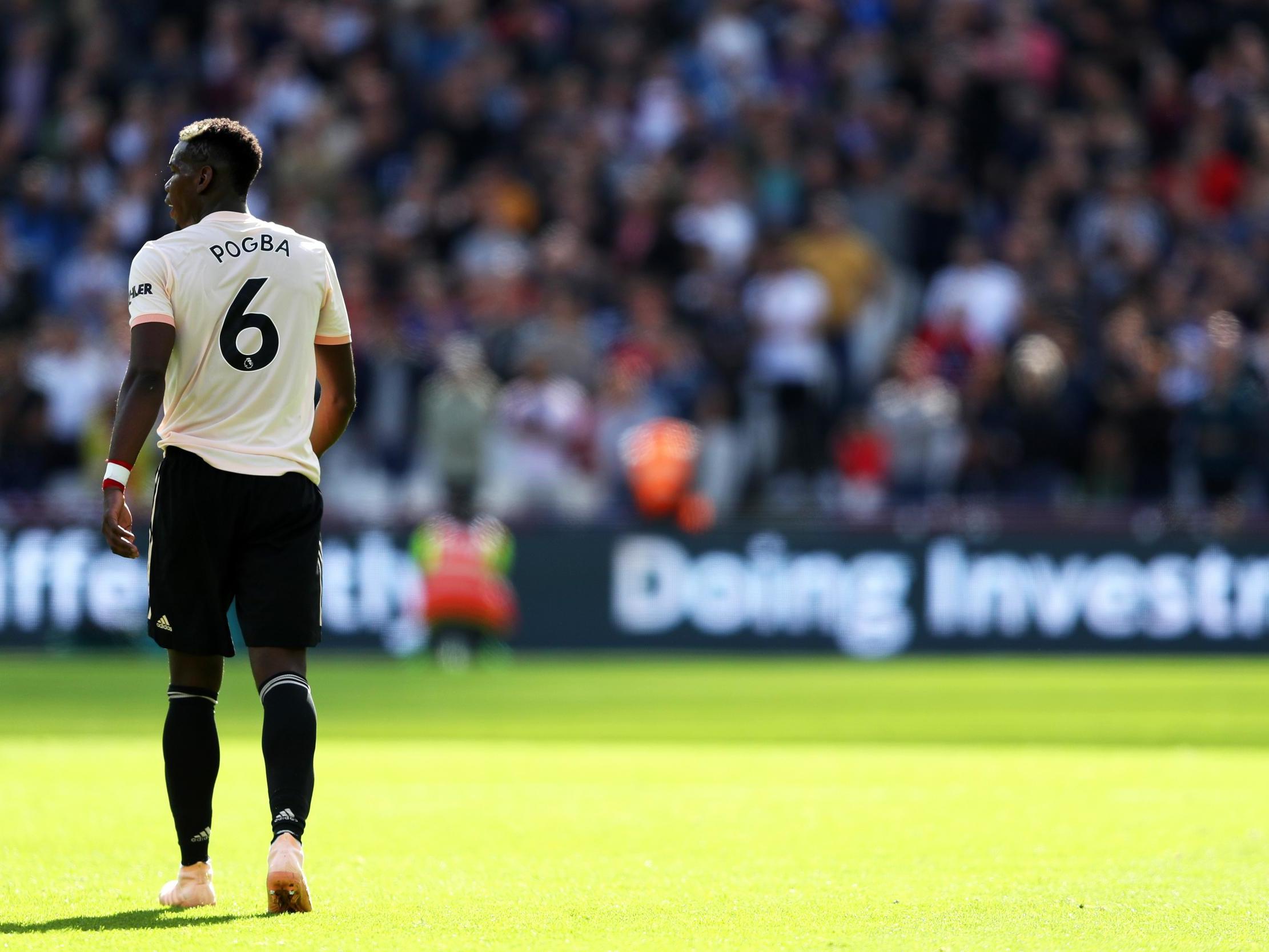 Paul Pogba was brought off early