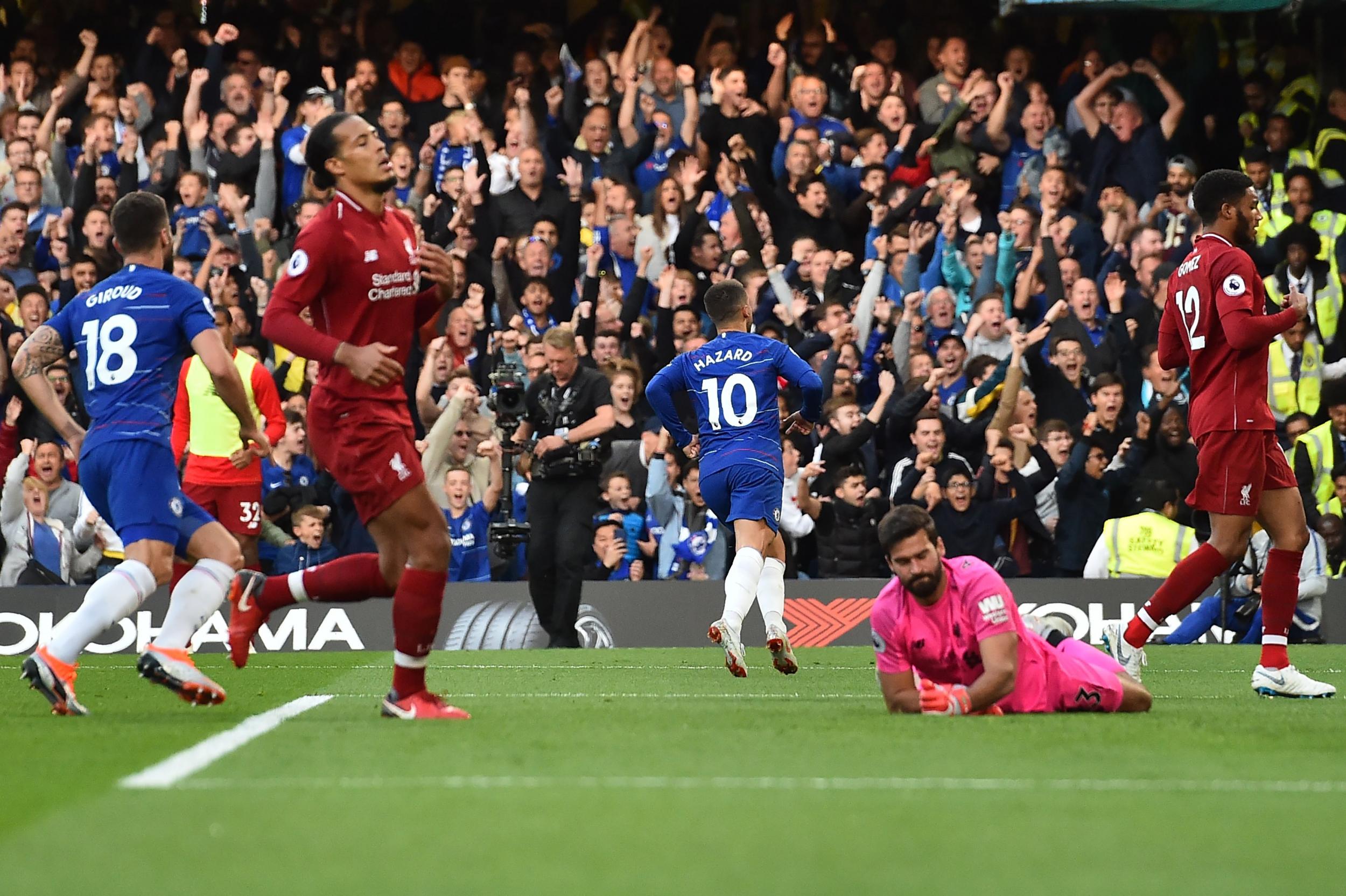 Hazard gave Chelsea the lead (AFP)