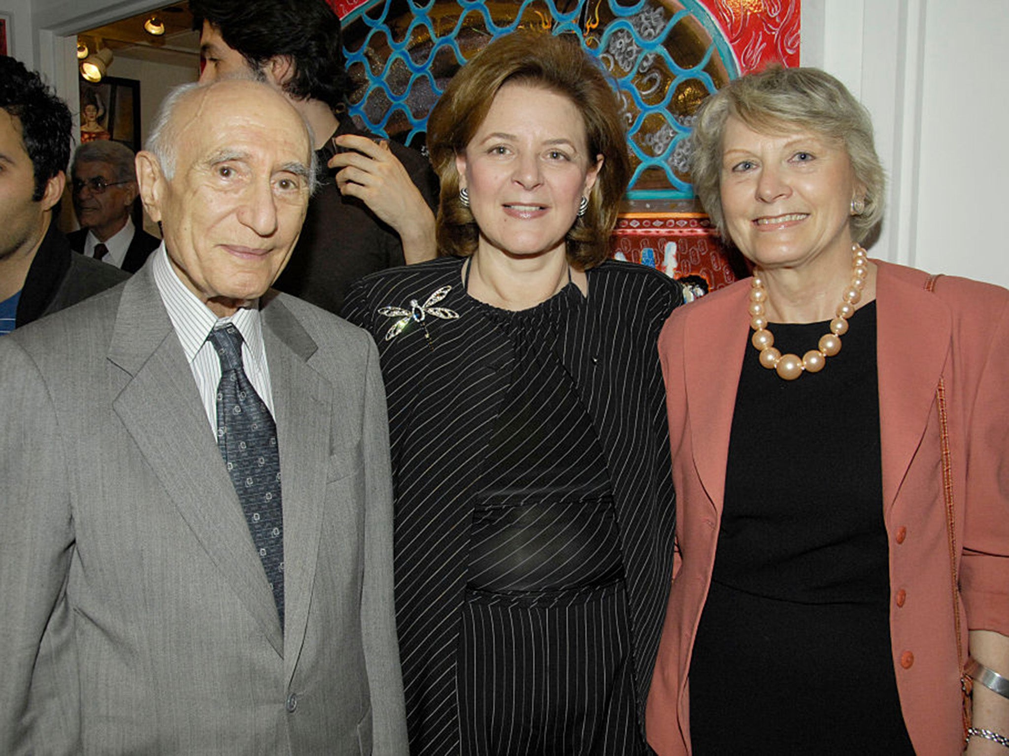 Professor Ehsan Yarshater with colleagues at an event in New York in 2008