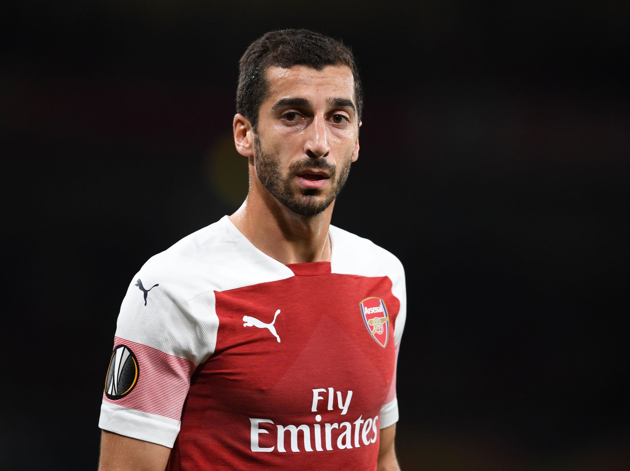 Henrikh Mkhitaryan will not travel to Azerbaijan (Arsenal FC via Getty)