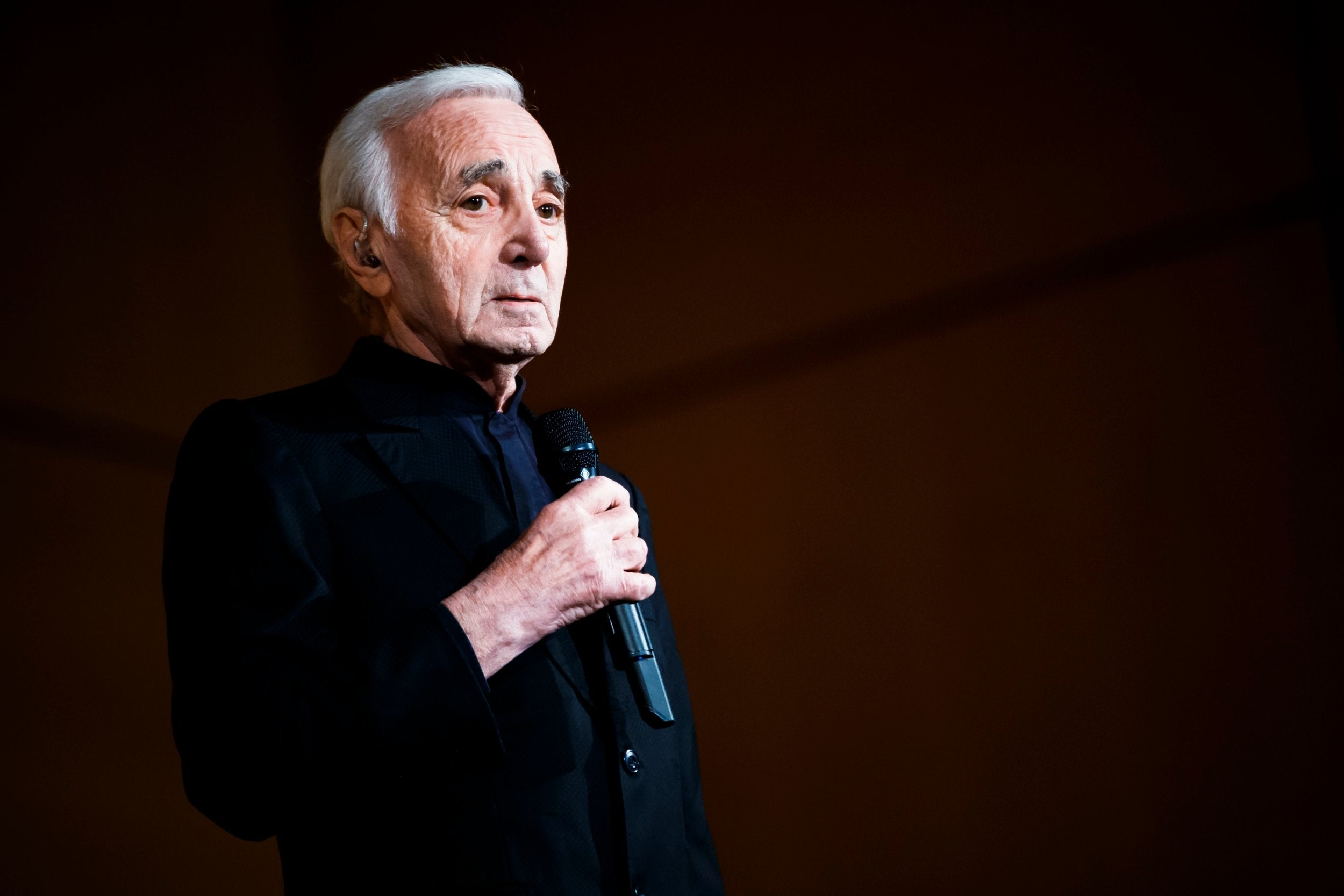 Charles Aznavour performs in honour of Armenia at a UN event in Geneva in March