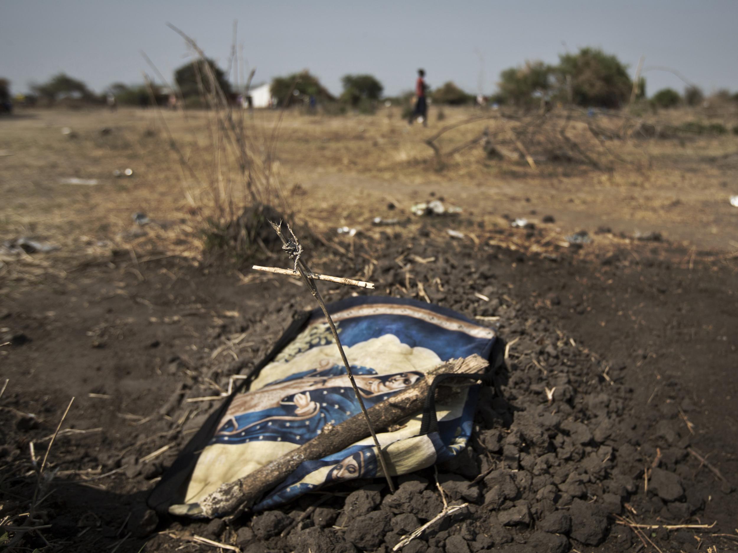 A grave in South Sudan