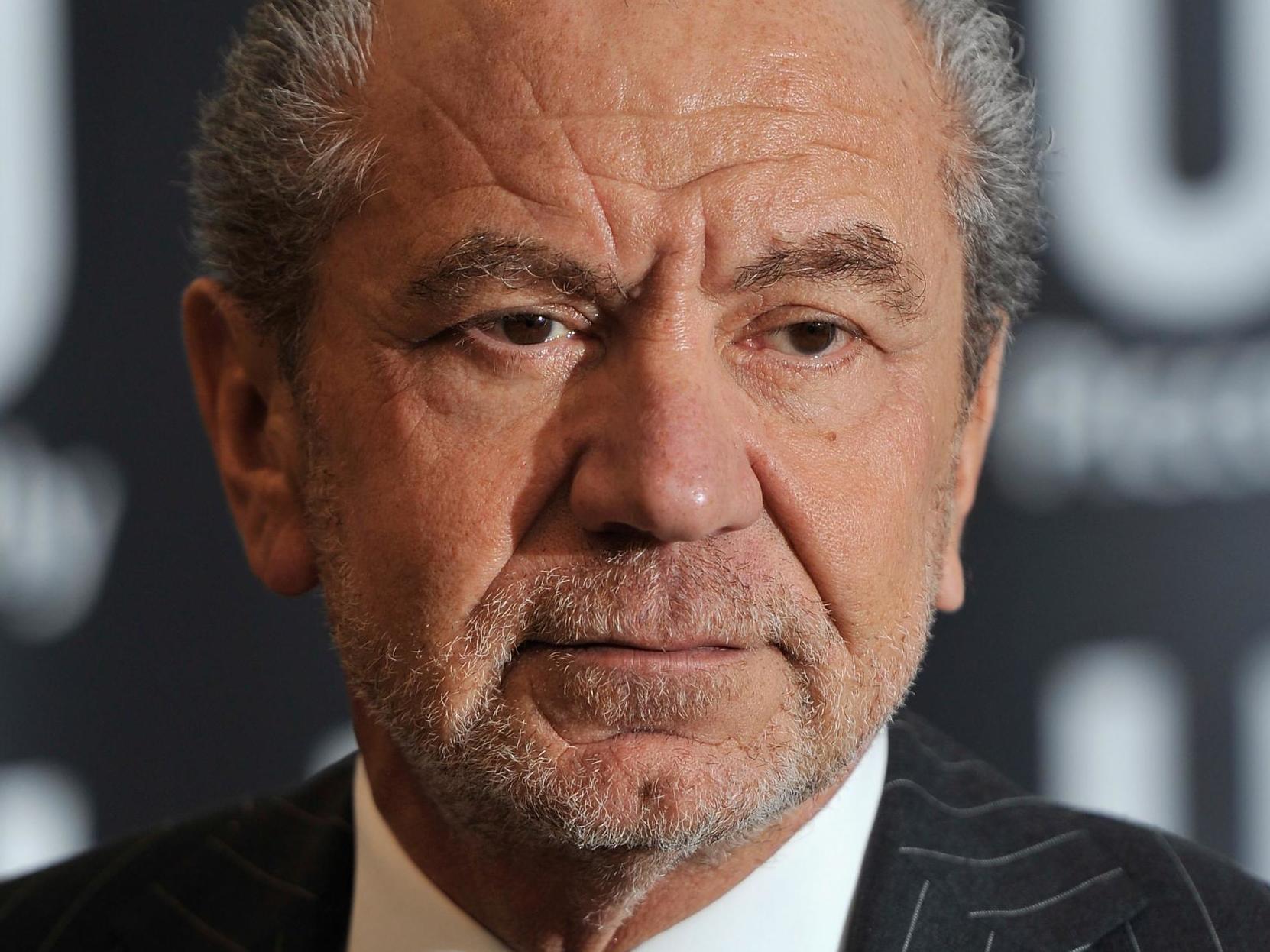 Lord Sugar has been accused of making a homophobic slur on social media