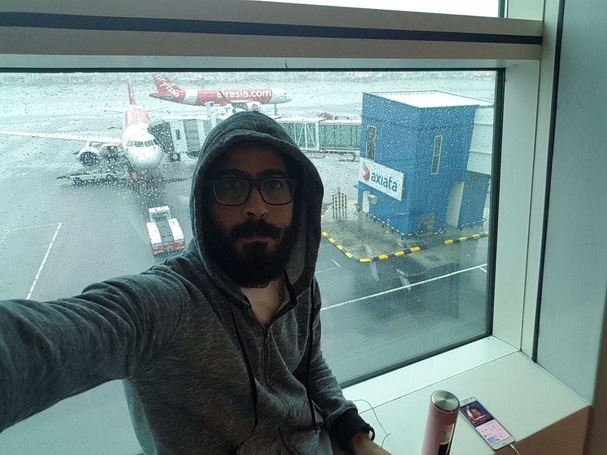 Hassan al-Kontar, a Syrian asylum seeker, has been living in an airport since March in a case which has been compared to the movie The Terminal