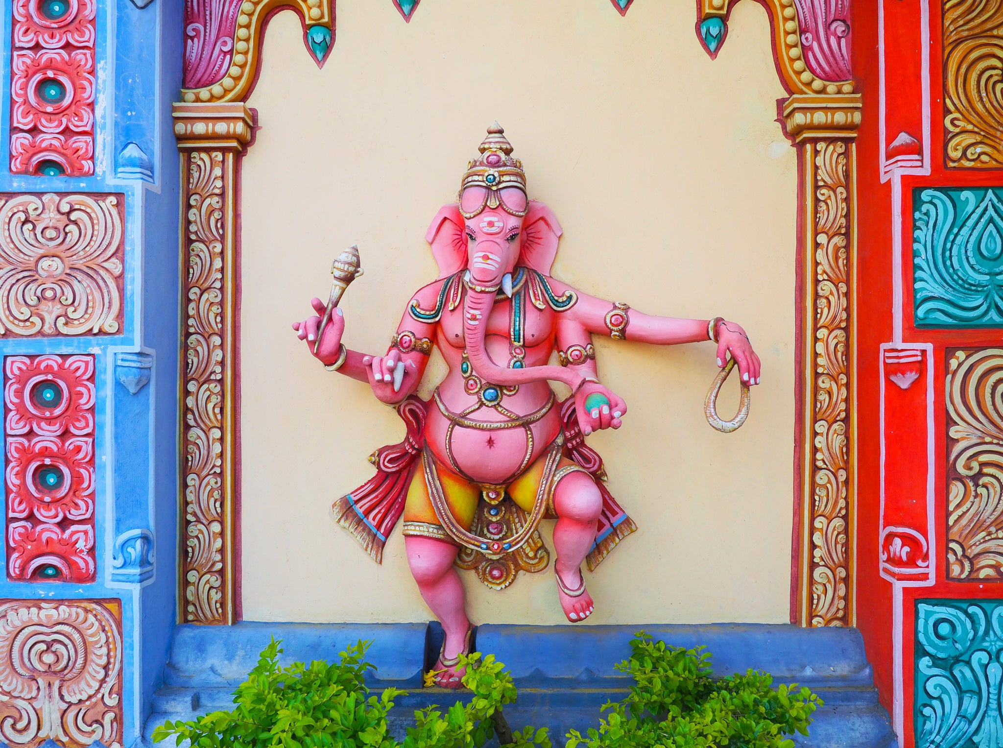 Away from the beaches are Mauritius’ many Hindu temples