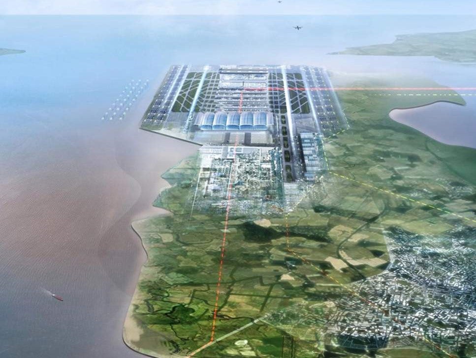 An artist’s impression of ‘Boris Island’ makes the airport project seem remarkably straightforward