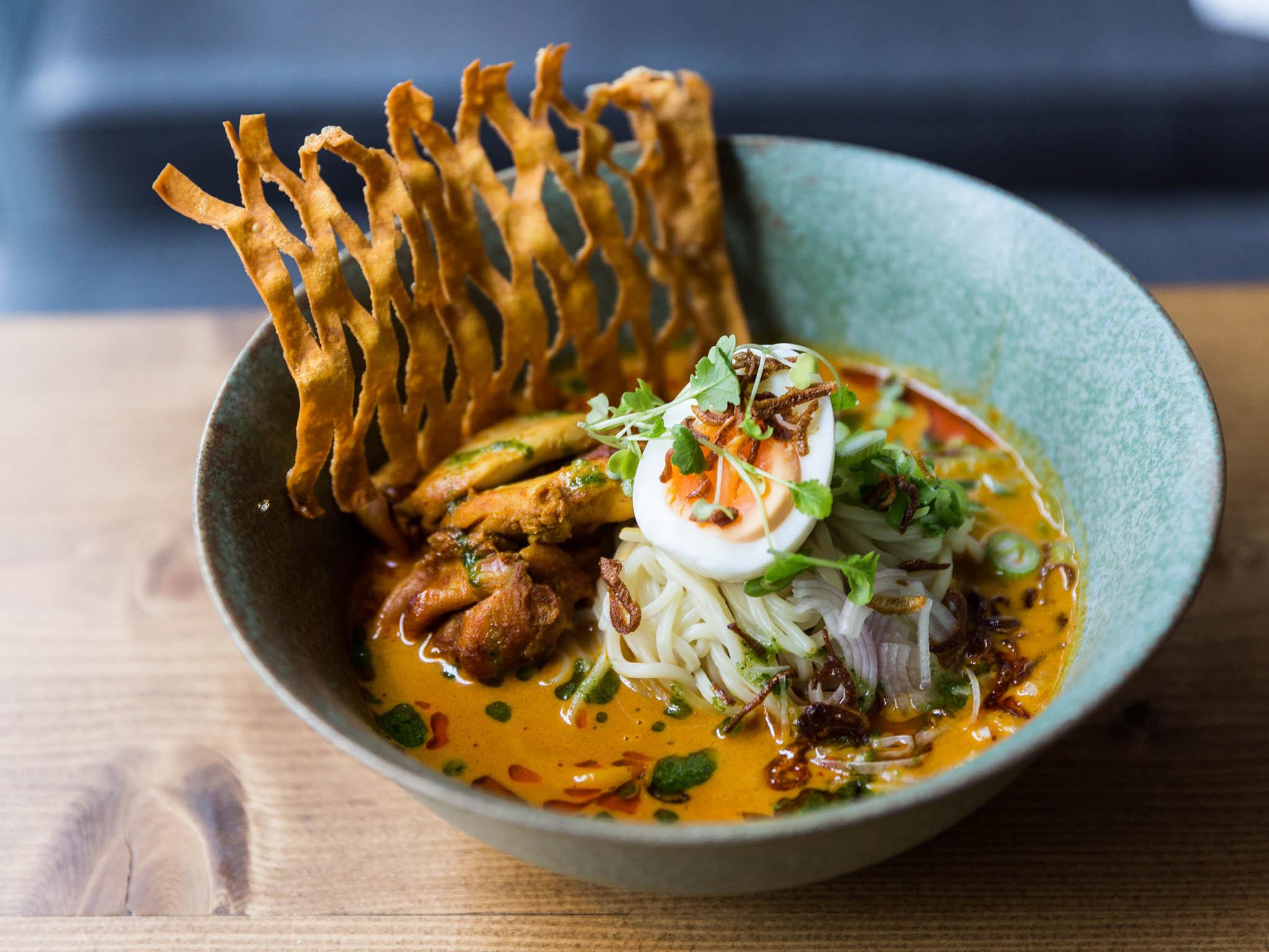 Lahpet, one of only three Burmese restaurants in London, is championing the cuisine with its on-point location, Instagrammable interiors and knife-and-fork-friendly food