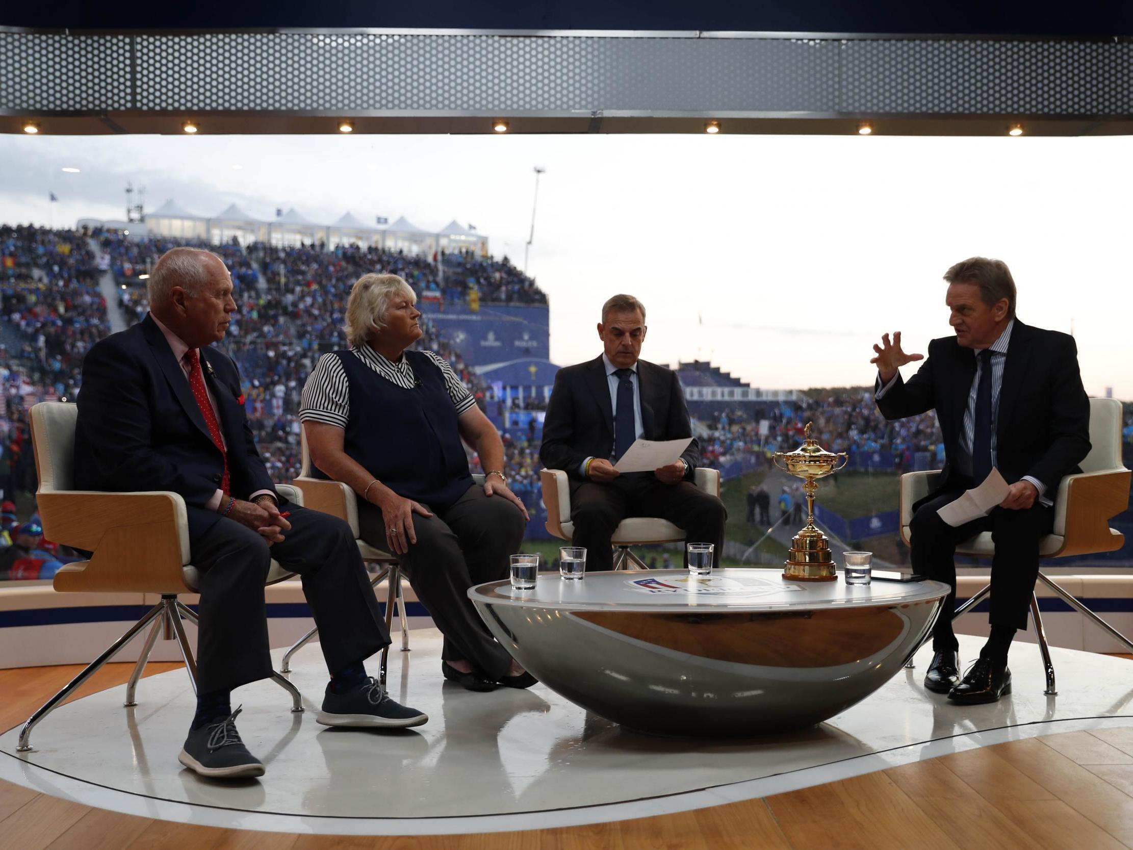 Butch Harmon, Laura Davies, Paul McGinley and David Livingstone kicked off Sky's coverage