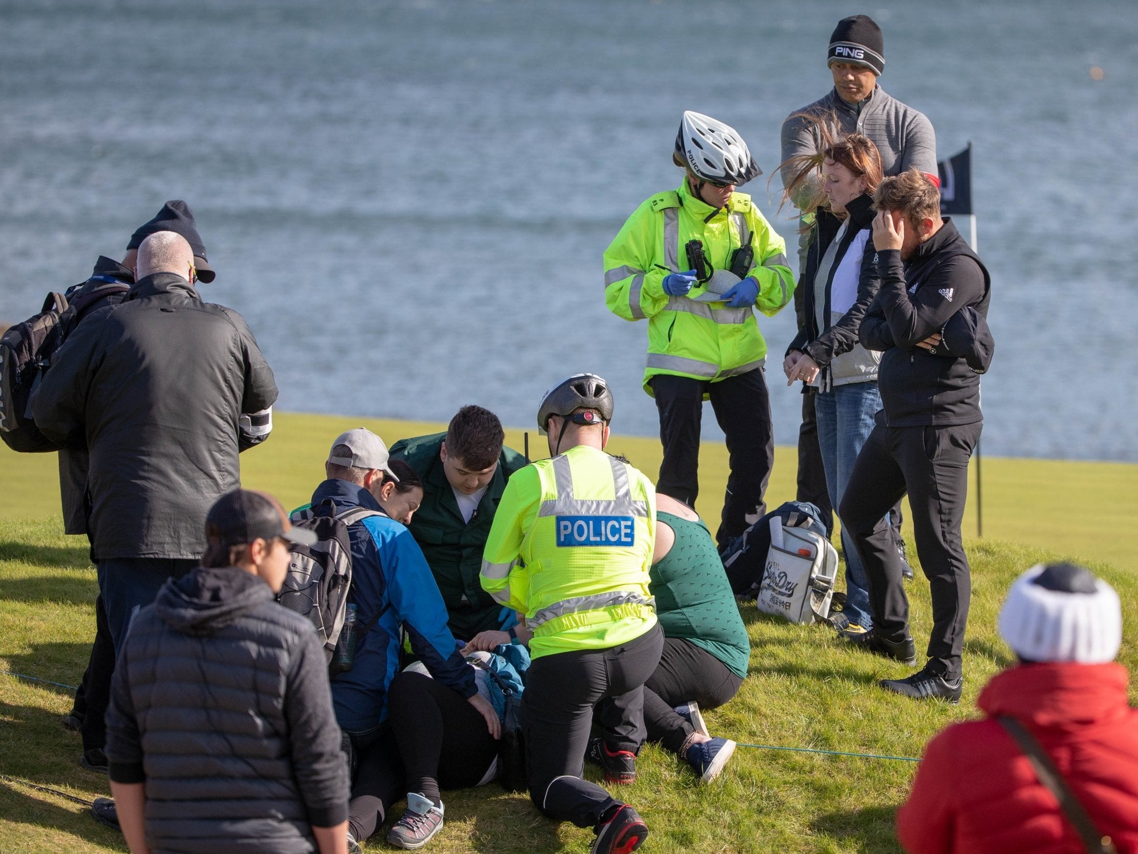 Tyrell Hatton struck a female fan during his opening round of the Alfred Dunhill Links Championship