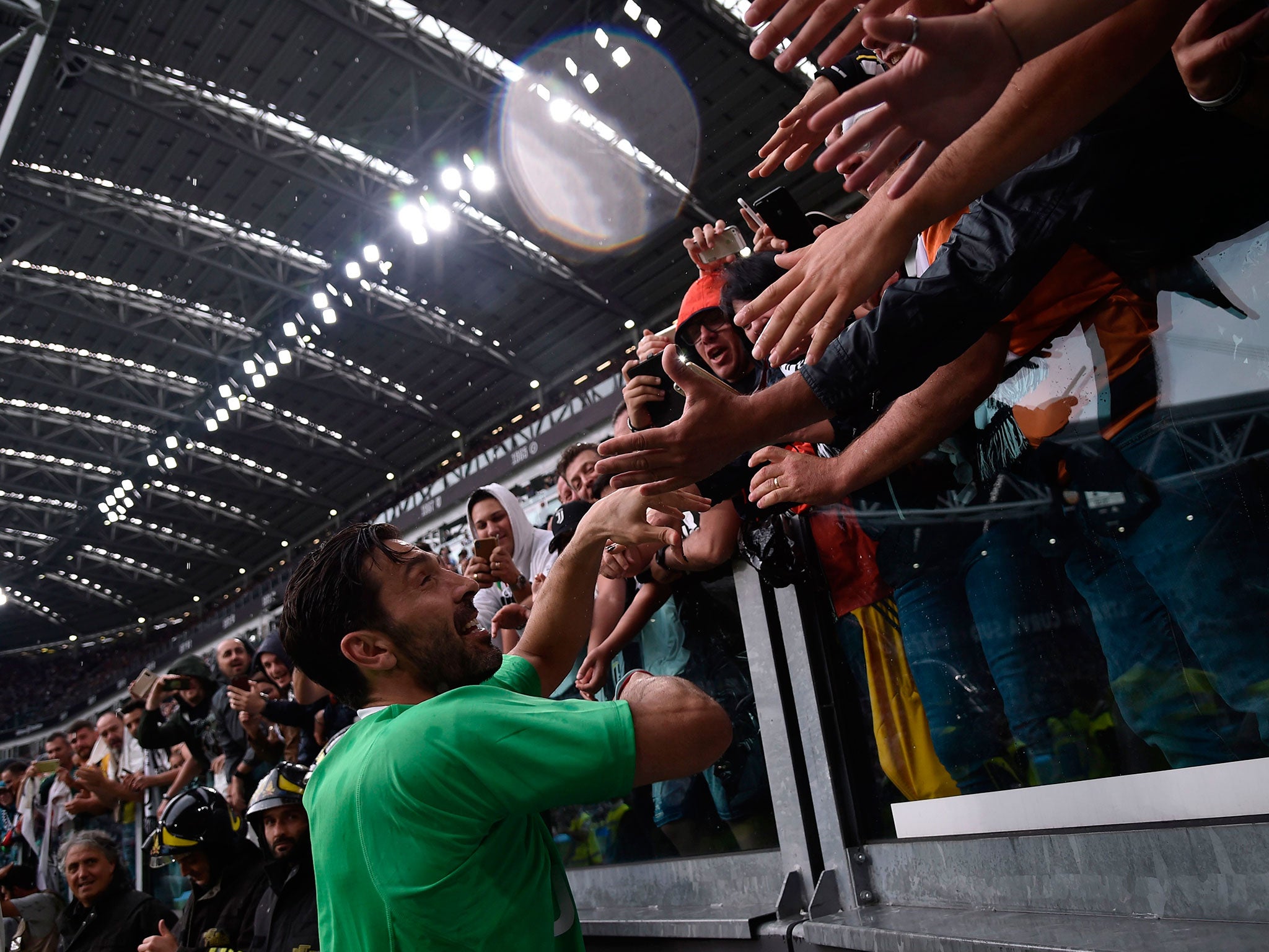 The departure of club legends like Gianluigi Buffon has not helped relations (Getty )