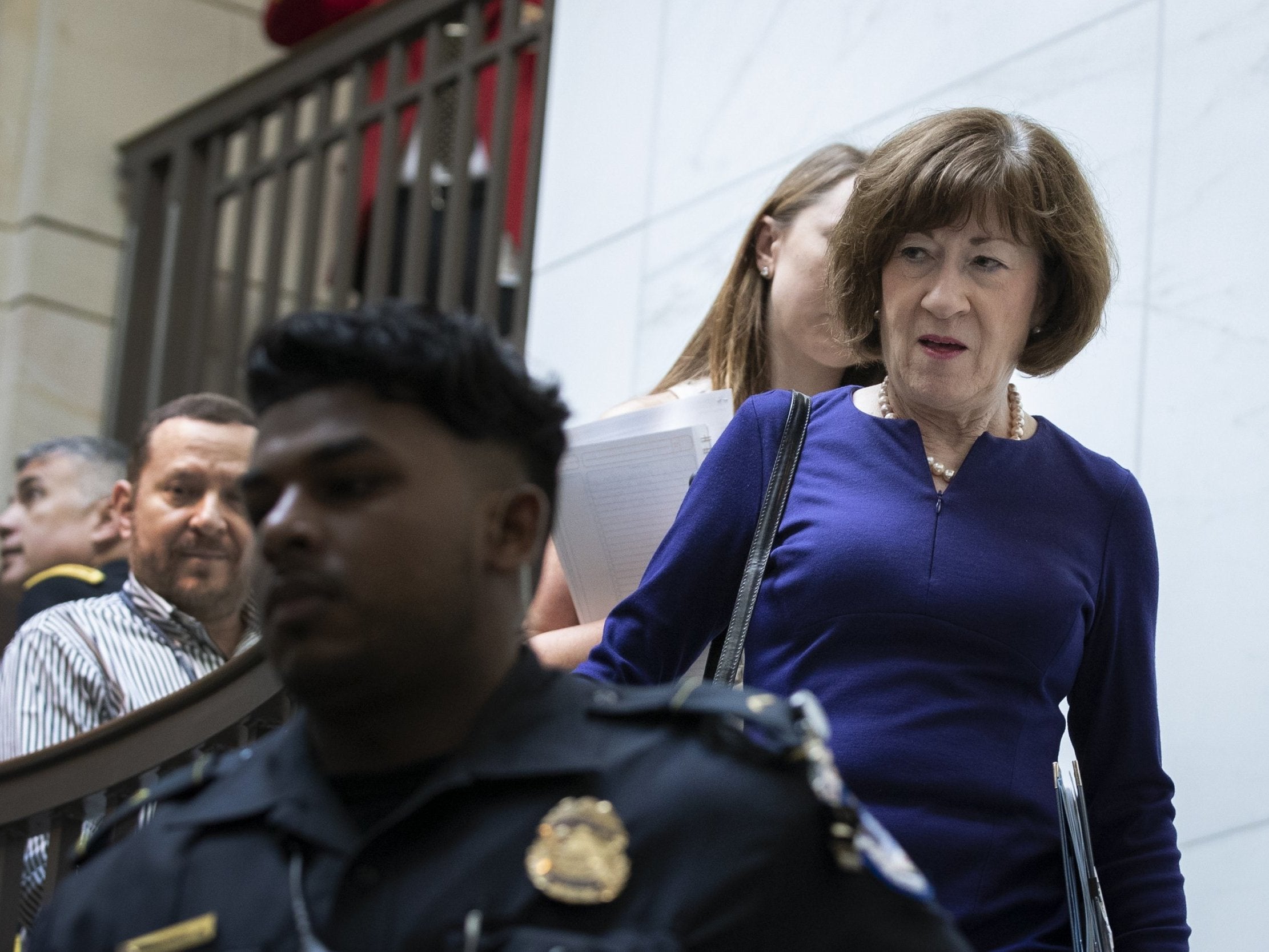 Susan Collins on Capitol Hill