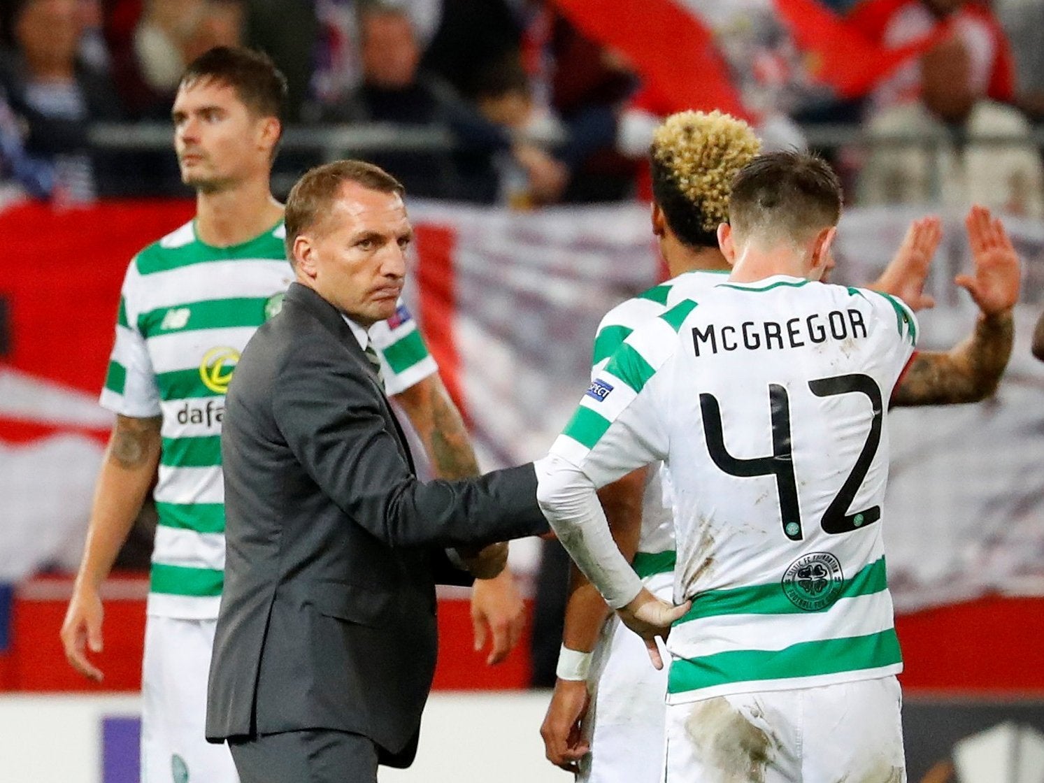 Brendan Rodgers believes Celtic's inability to keep the ball led to their 3-1 defeat by RB Salzburg