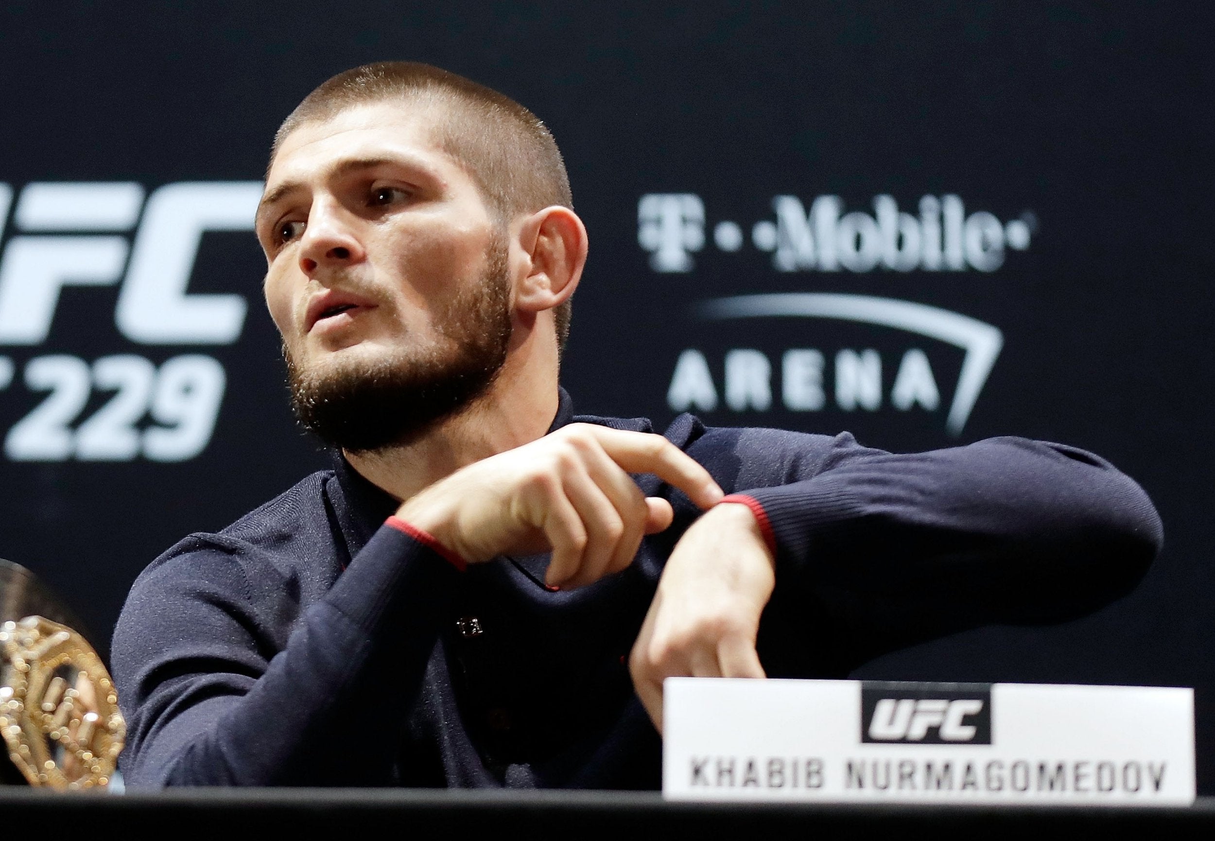 Nurmagomedov was less than pleased with McGregor's late show