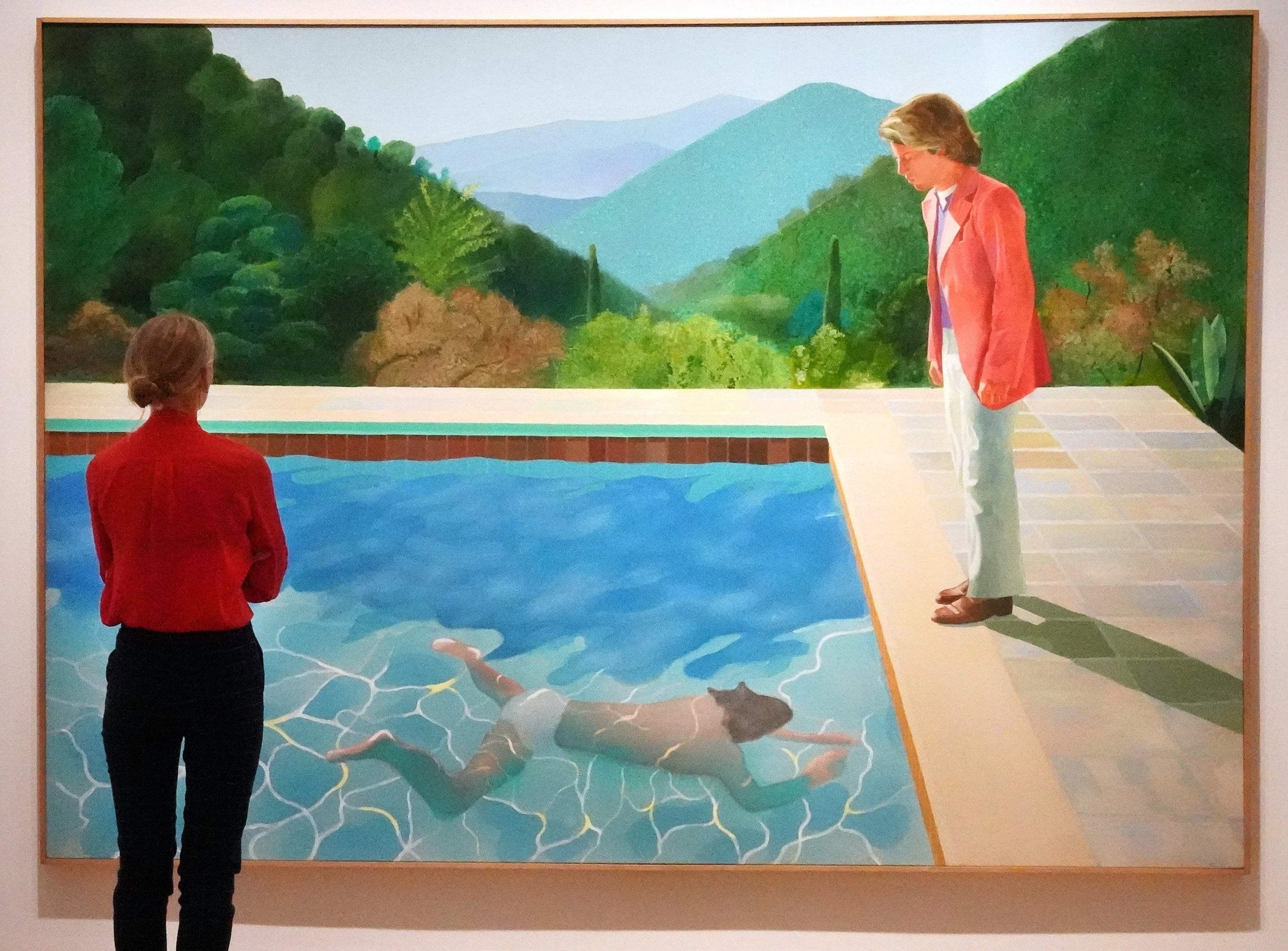 Portrait of an Artist could make Hockney the most expensive living artist (AFP/Getty)