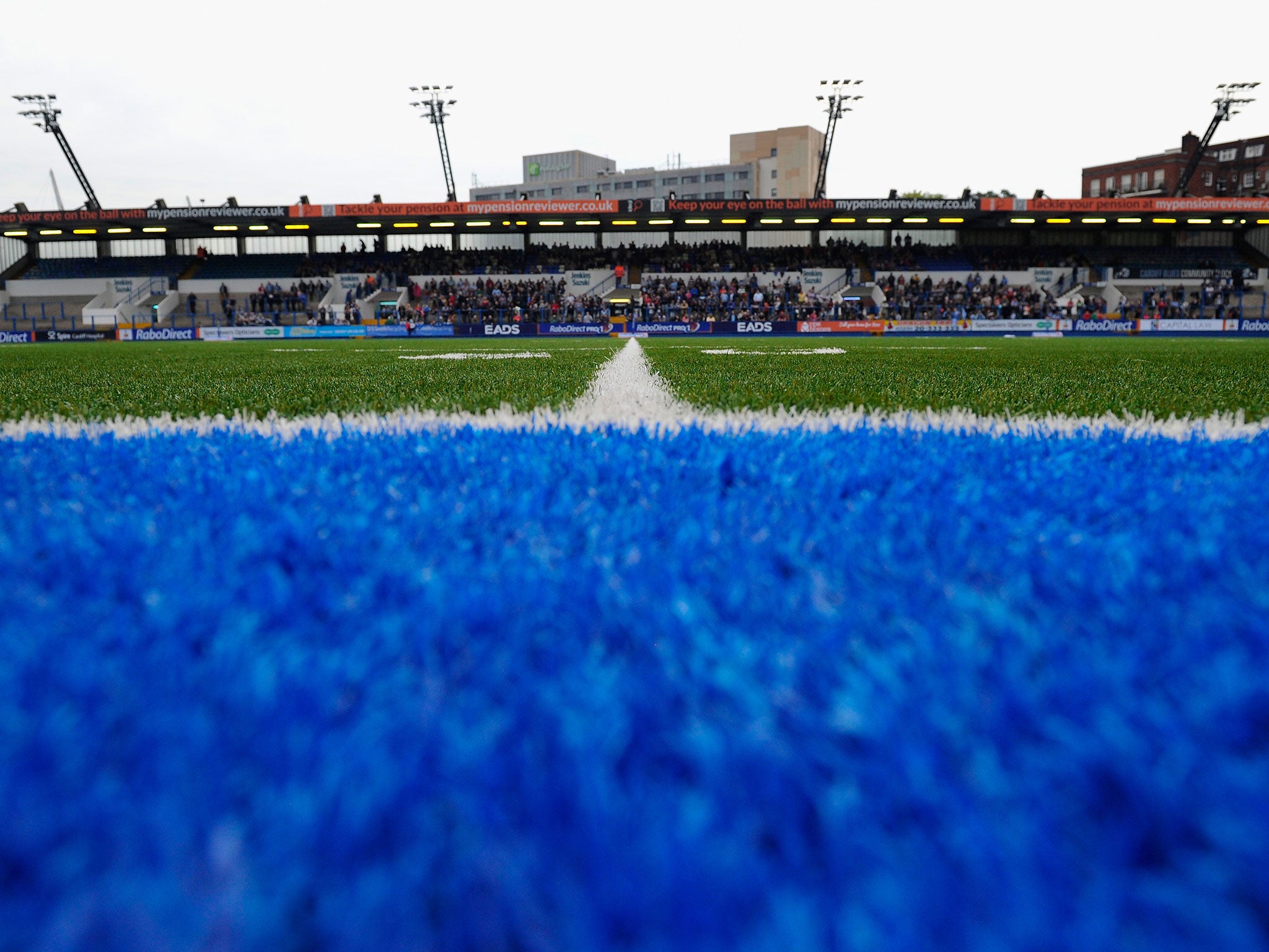 Cardiff Blues also use an artificial pitch in the Pro14 (Getty )