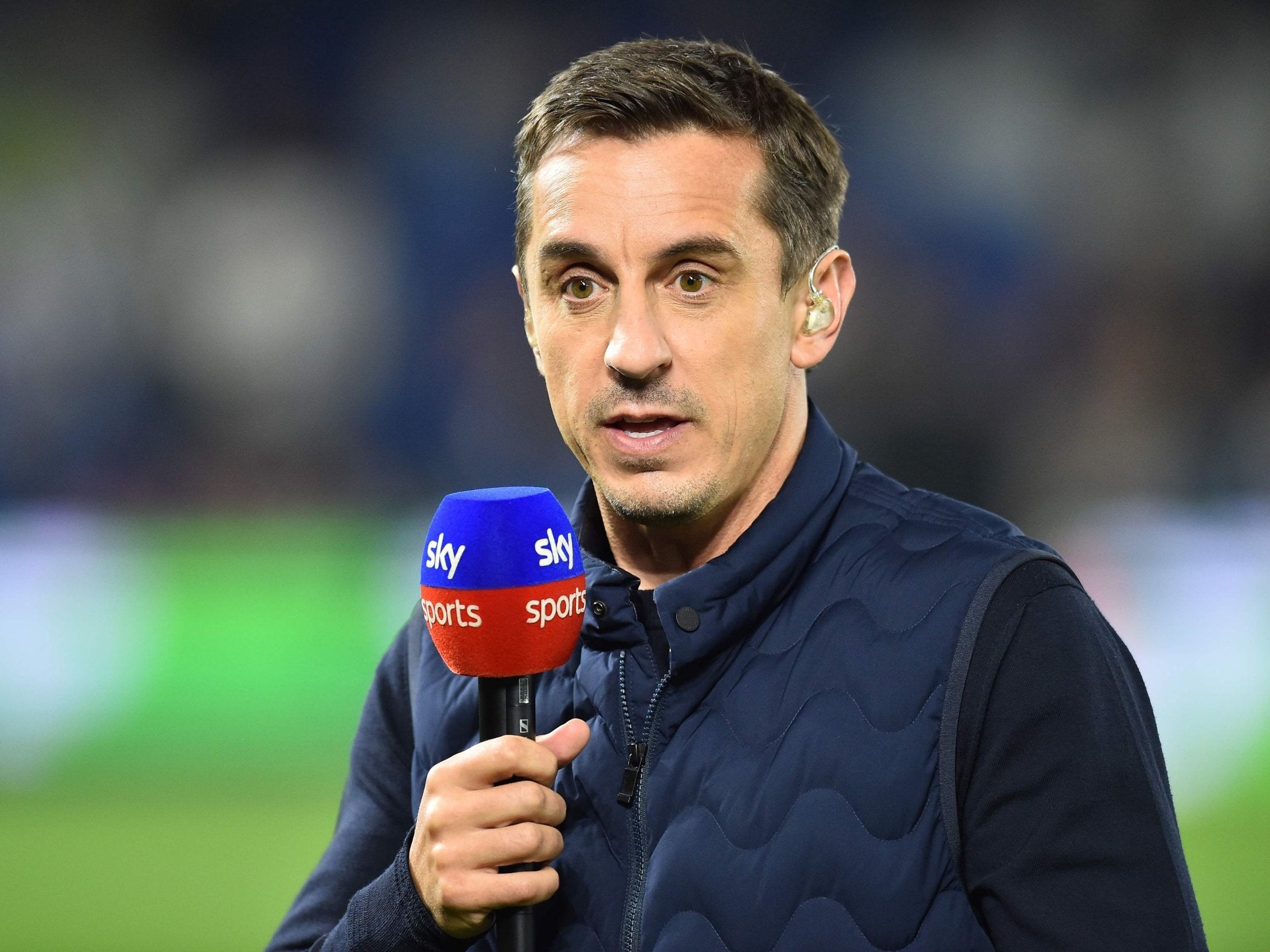 Sky Sports commentator and former footballer Gary Neville