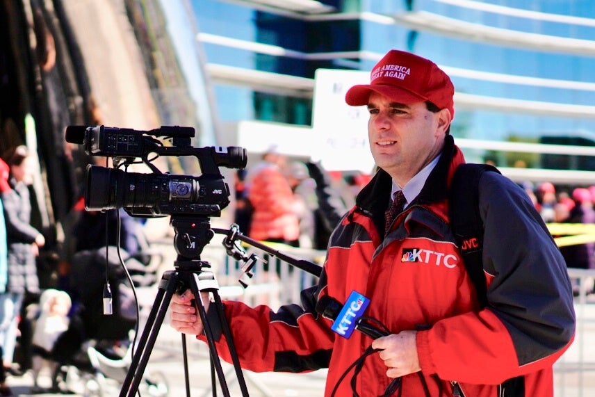 &#13;
The MAGA hat has become a prominent emblem of Mr Trump’s presidency &#13;