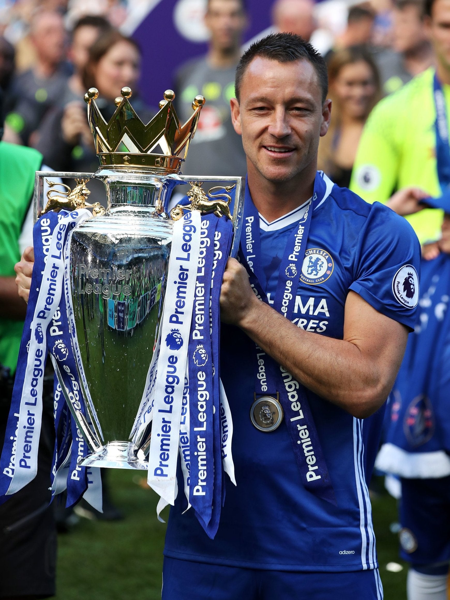 John terry won five Premier League titles with Chelsea