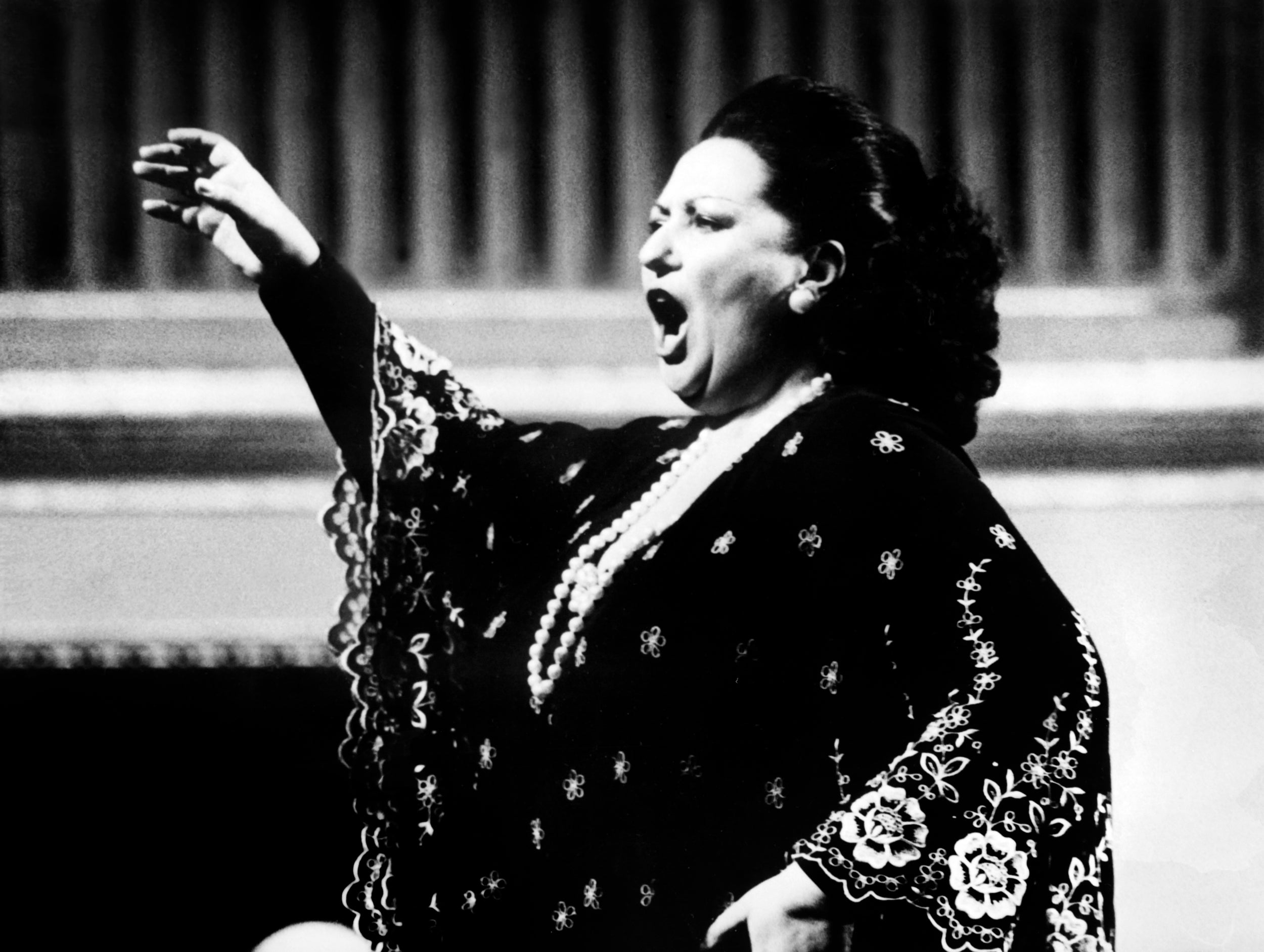 Caballé performing in Vienna, 1979. During her career she took on leading operatic roles in several languages