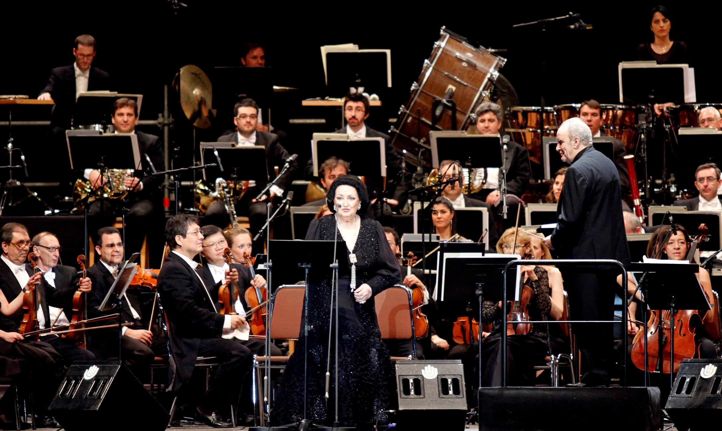 The singer at the Madrid Arena pavilion, 2012