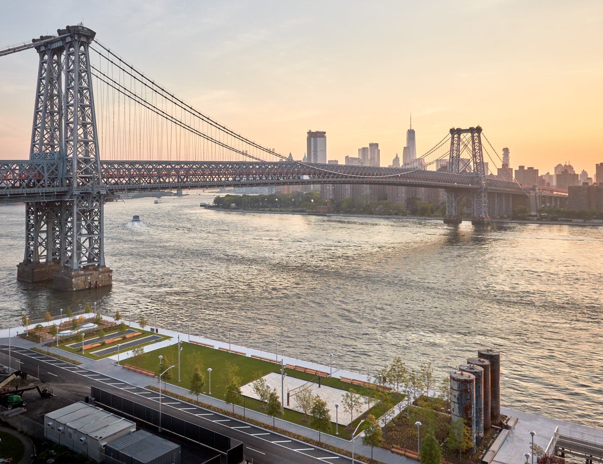 Domino Park is home, on Saturdays, to food market Smorgasburg