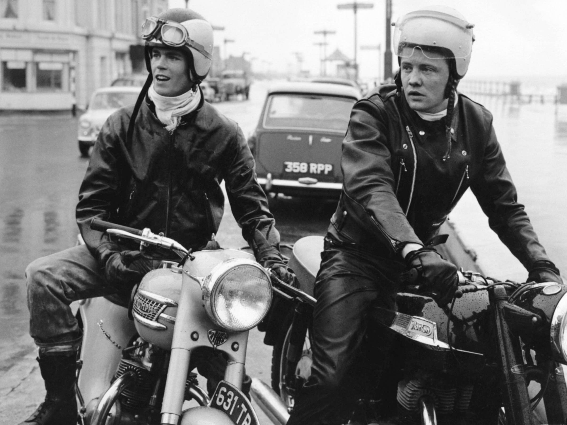 Sutton, right, played a gay biker in 1964's 'The Leather Boys'