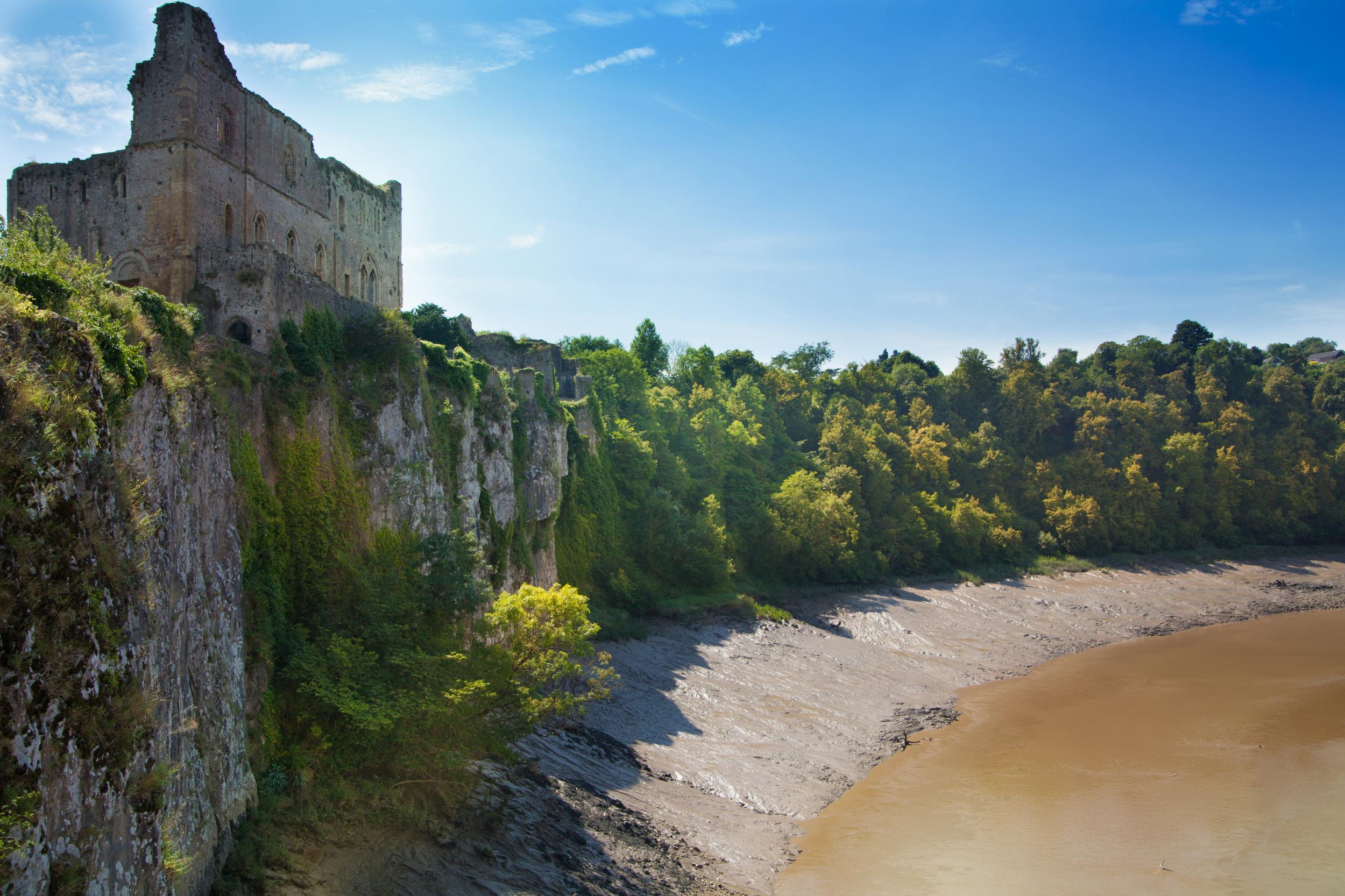 The walk began at Chepstow Castle