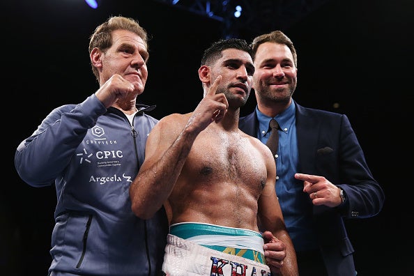 Amir Khan after defeating Samuel Vargas in September