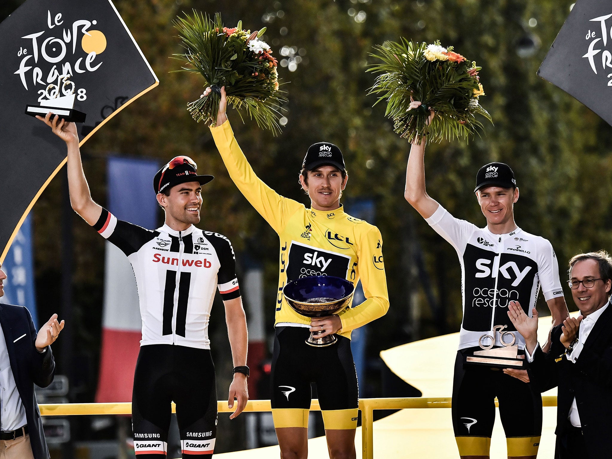 Thomas won the Tour for the first time this summer (Getty )