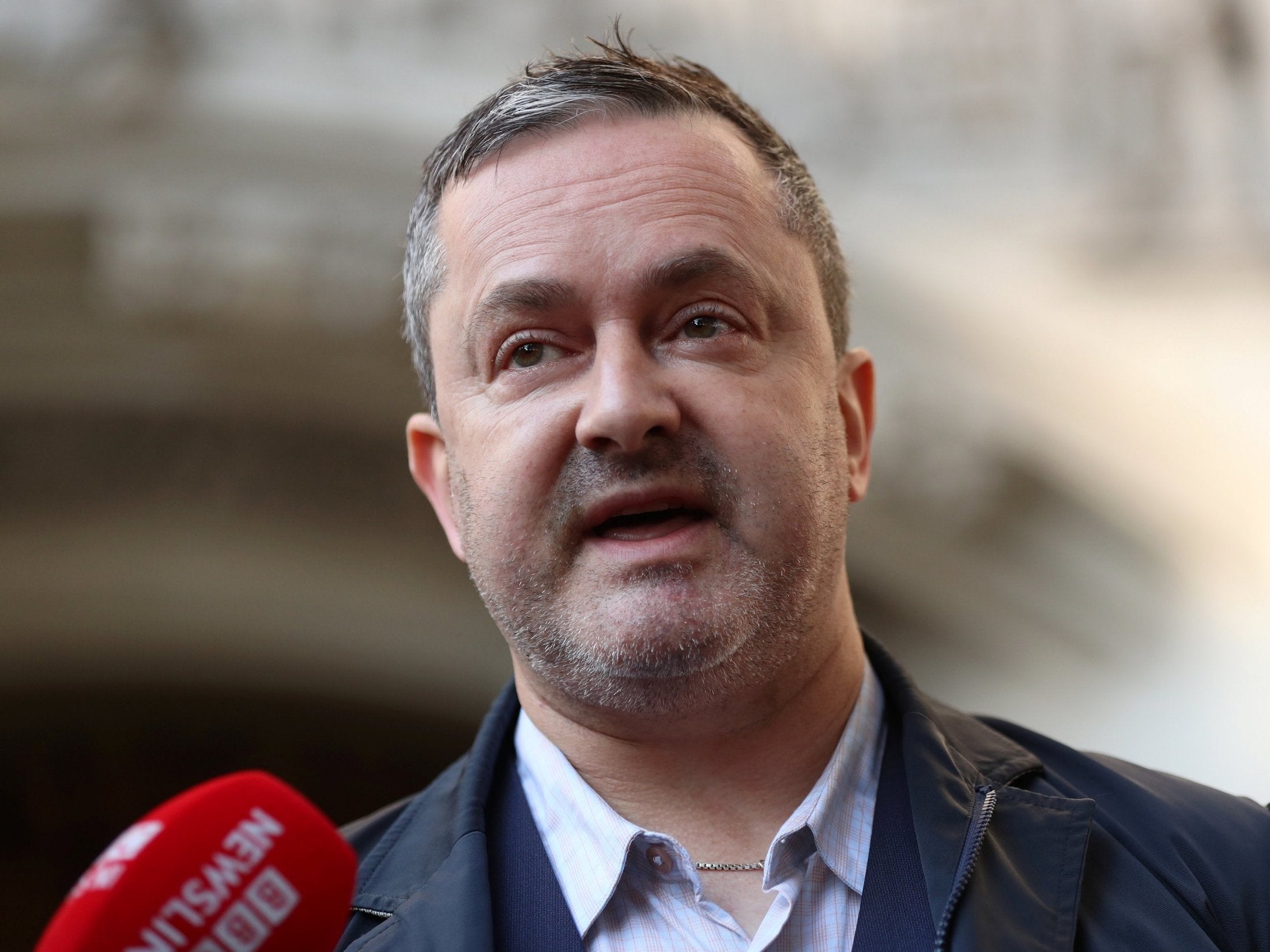 Gareth Lee speaks as he leaves the Supreme Court in London