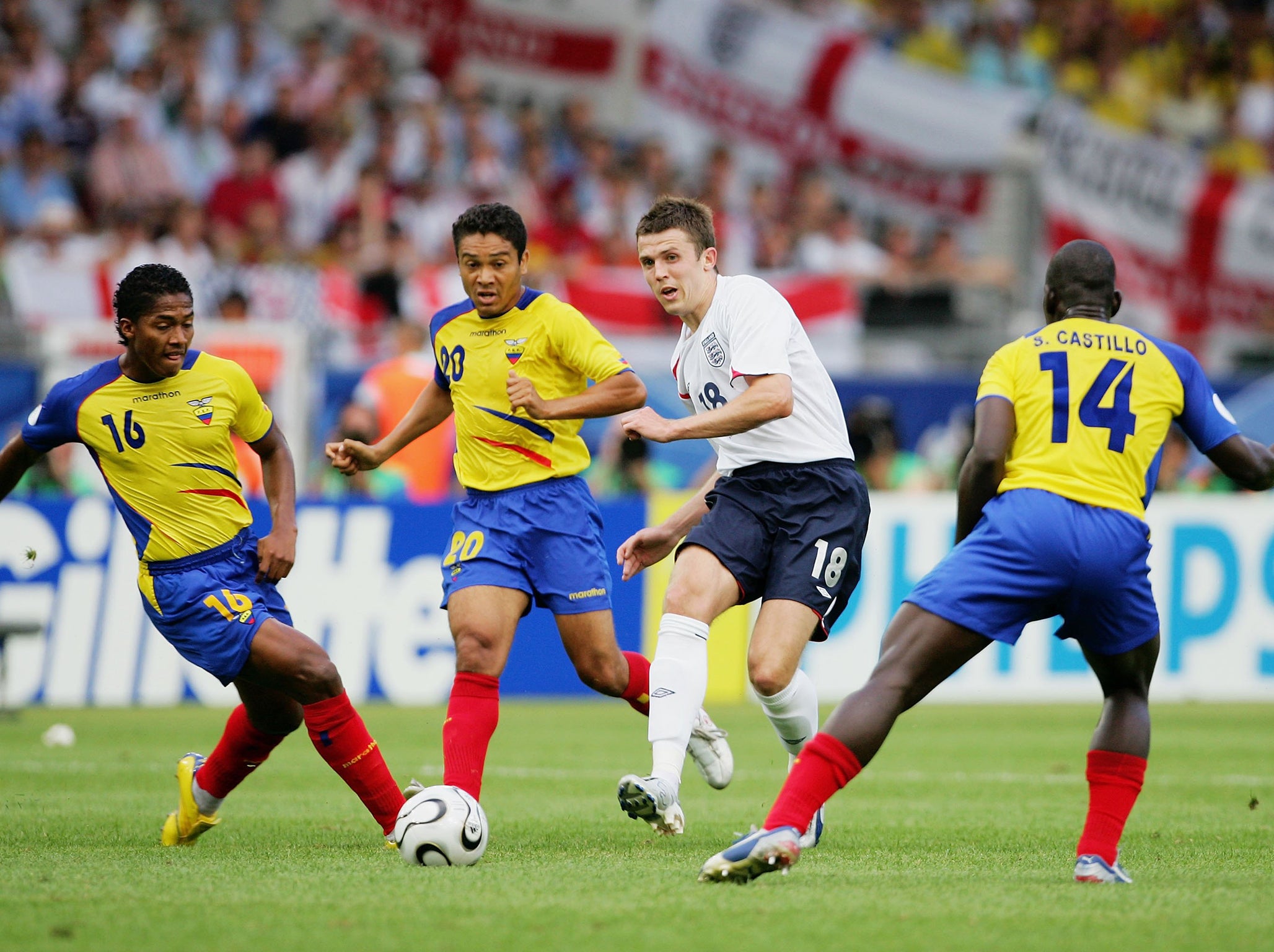 The midfielder in action at the 2006 World Cup