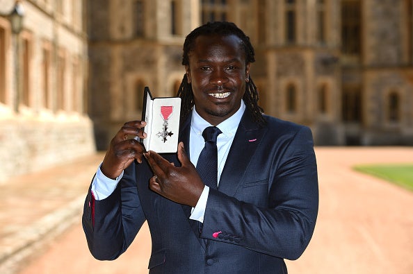 Linvoy Primus was awarded an M.B.E for his services to charities in Portsmouth