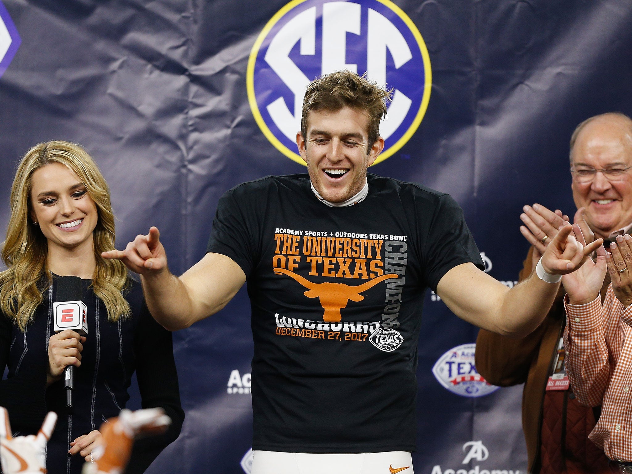 Dickson made a name for himself in college before being drafted by the Seahawks (Getty )