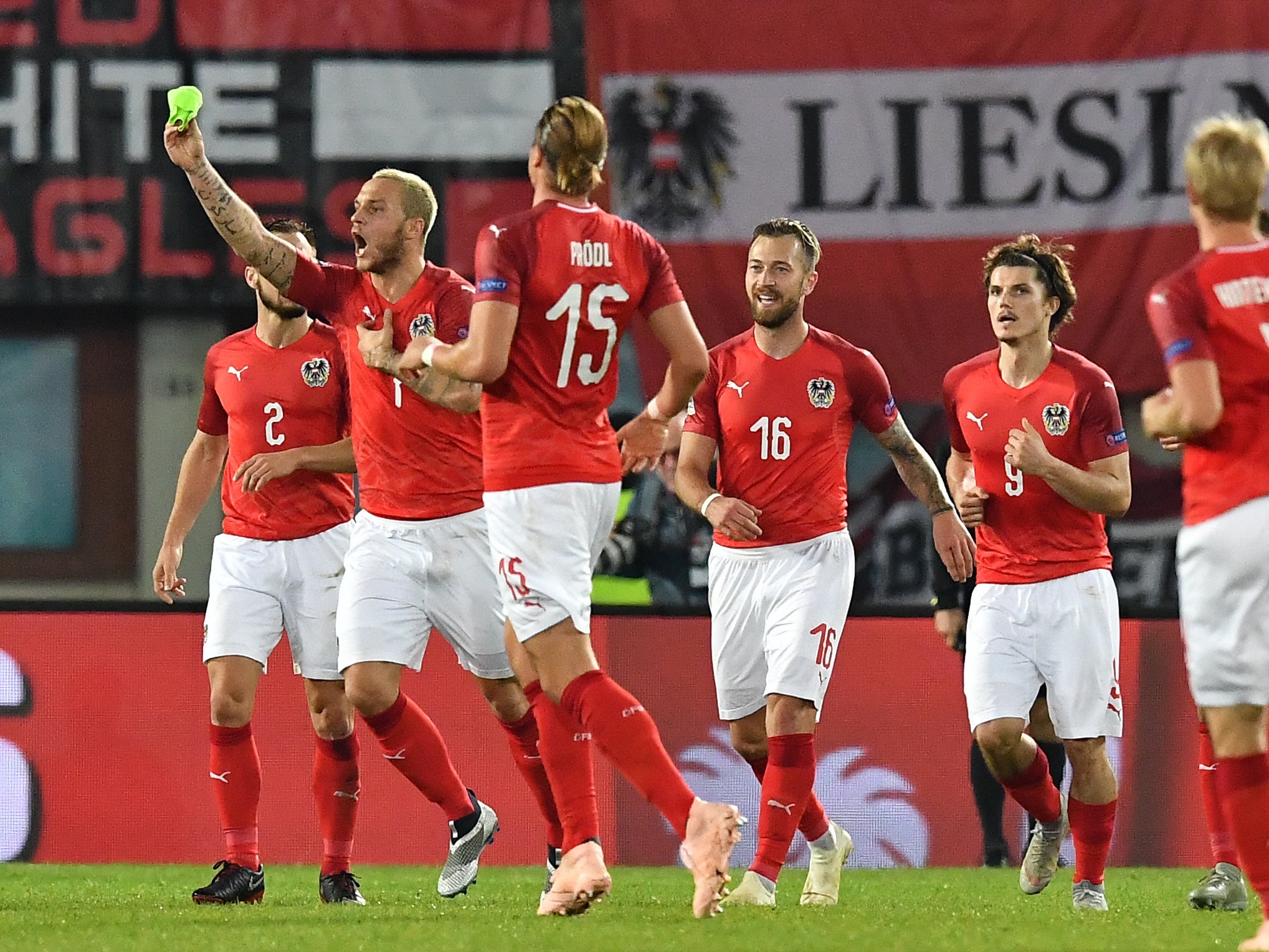 Marko Arnautovic scored the only goal in the Nations League clash