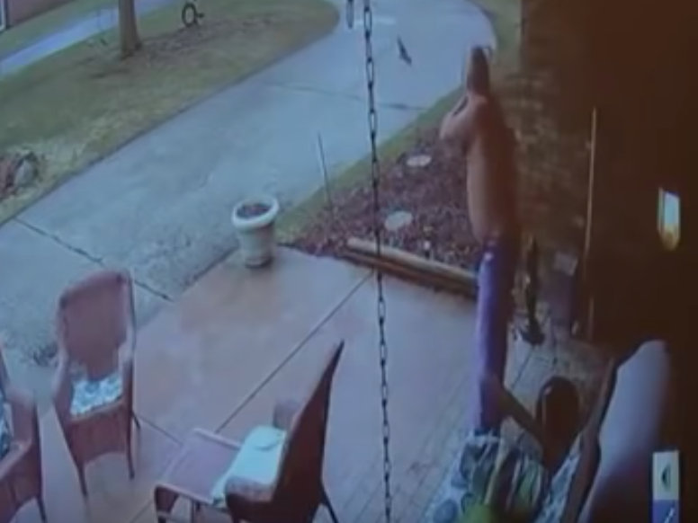 The man said that he had tripped, causing his gun to fire