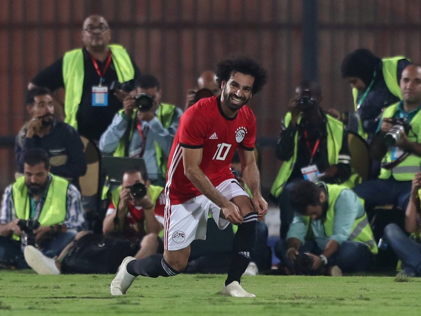 Mohamed Salah suffered a muscle strain during Egypt's win over Swaziland