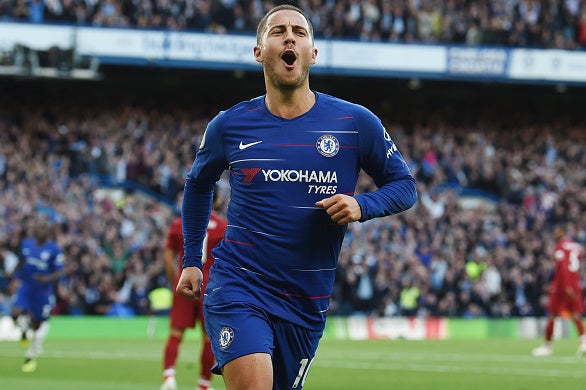 Eden Hazard has seven goals from eight Premier League appearances