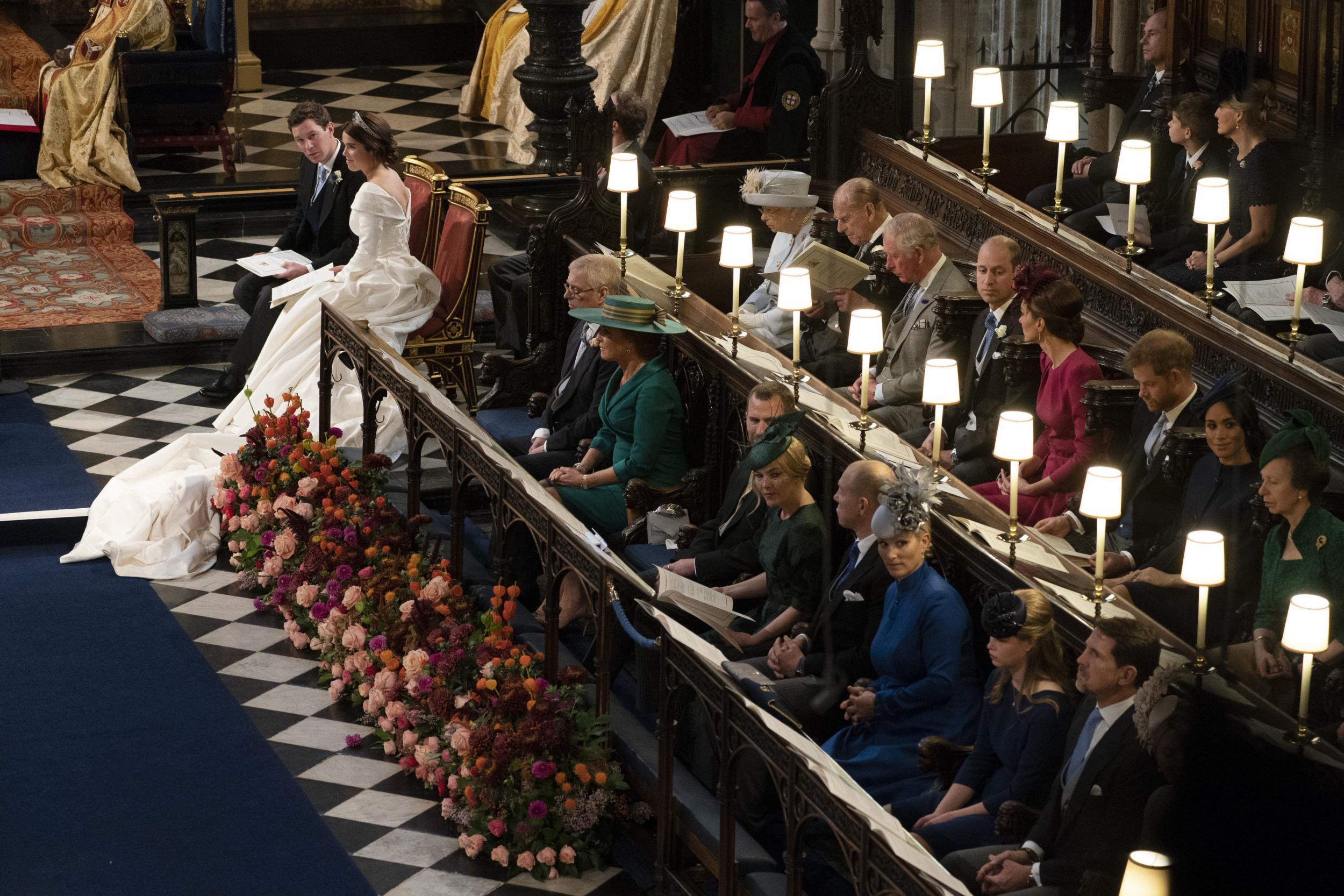 There was an empty seat next to Princess Eugenie (Getty)