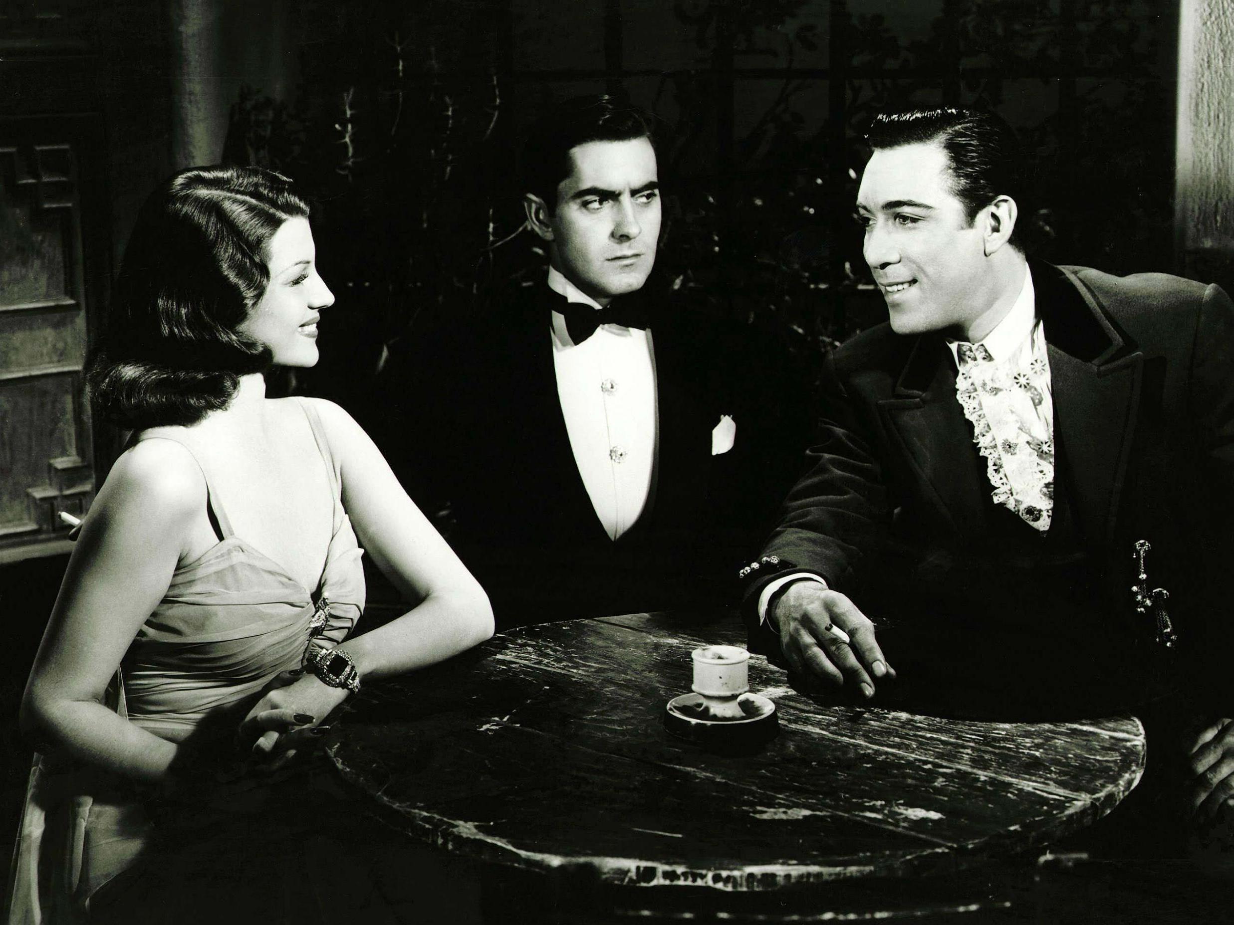 Rita Hayworth, Tyrone Power and Anthony Quinn in Blood and Sand