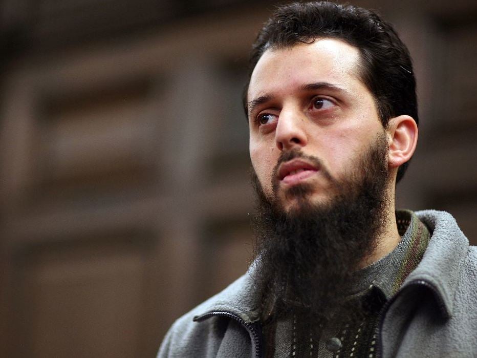 Moroccan Mounir El Motassadeq at a court in Hamburg