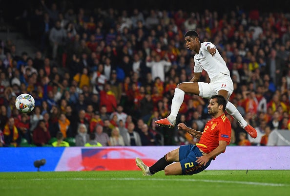 Marcus Rashford scores England's second