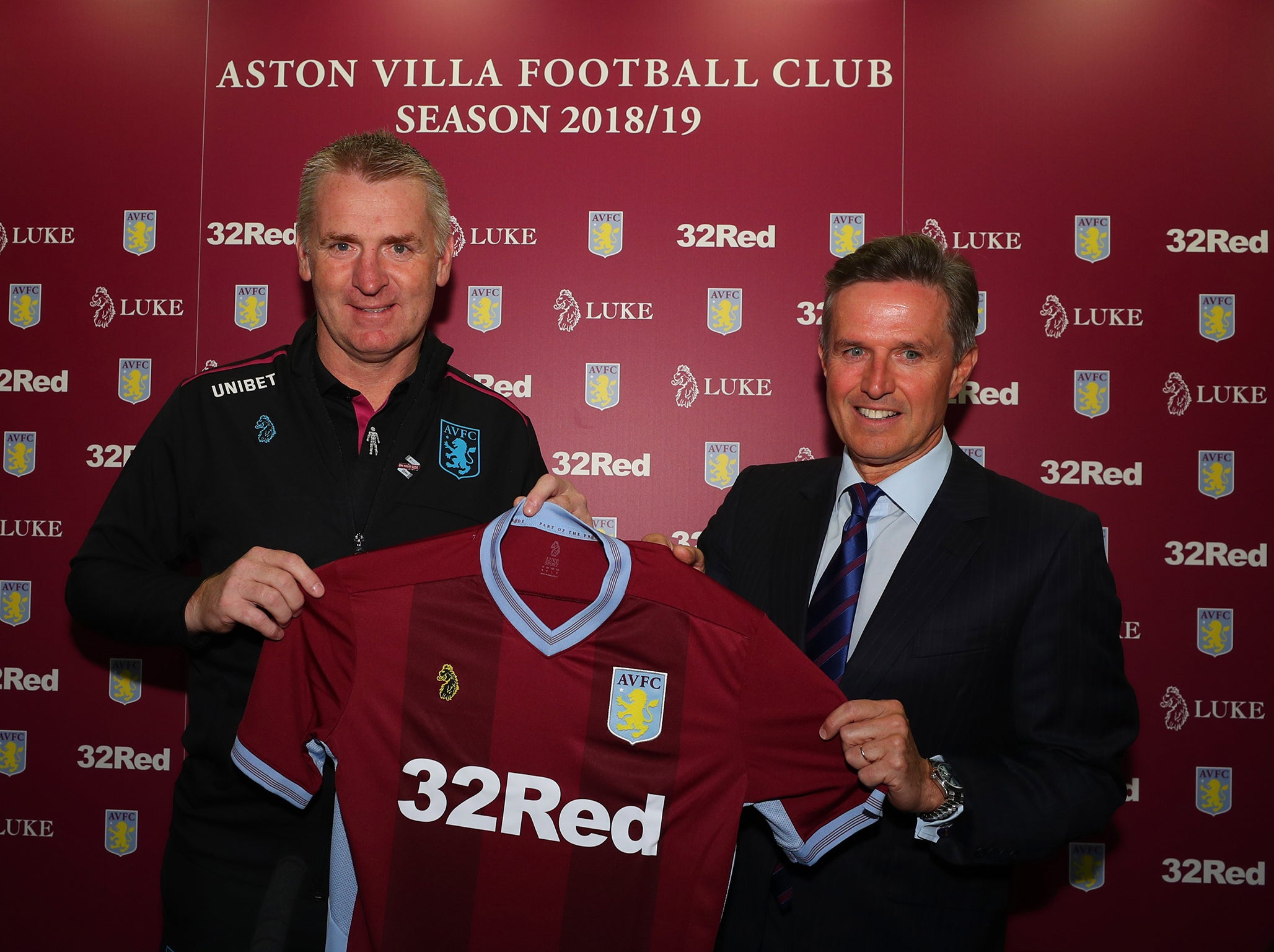 Dean Smith has moved to Aston Villa