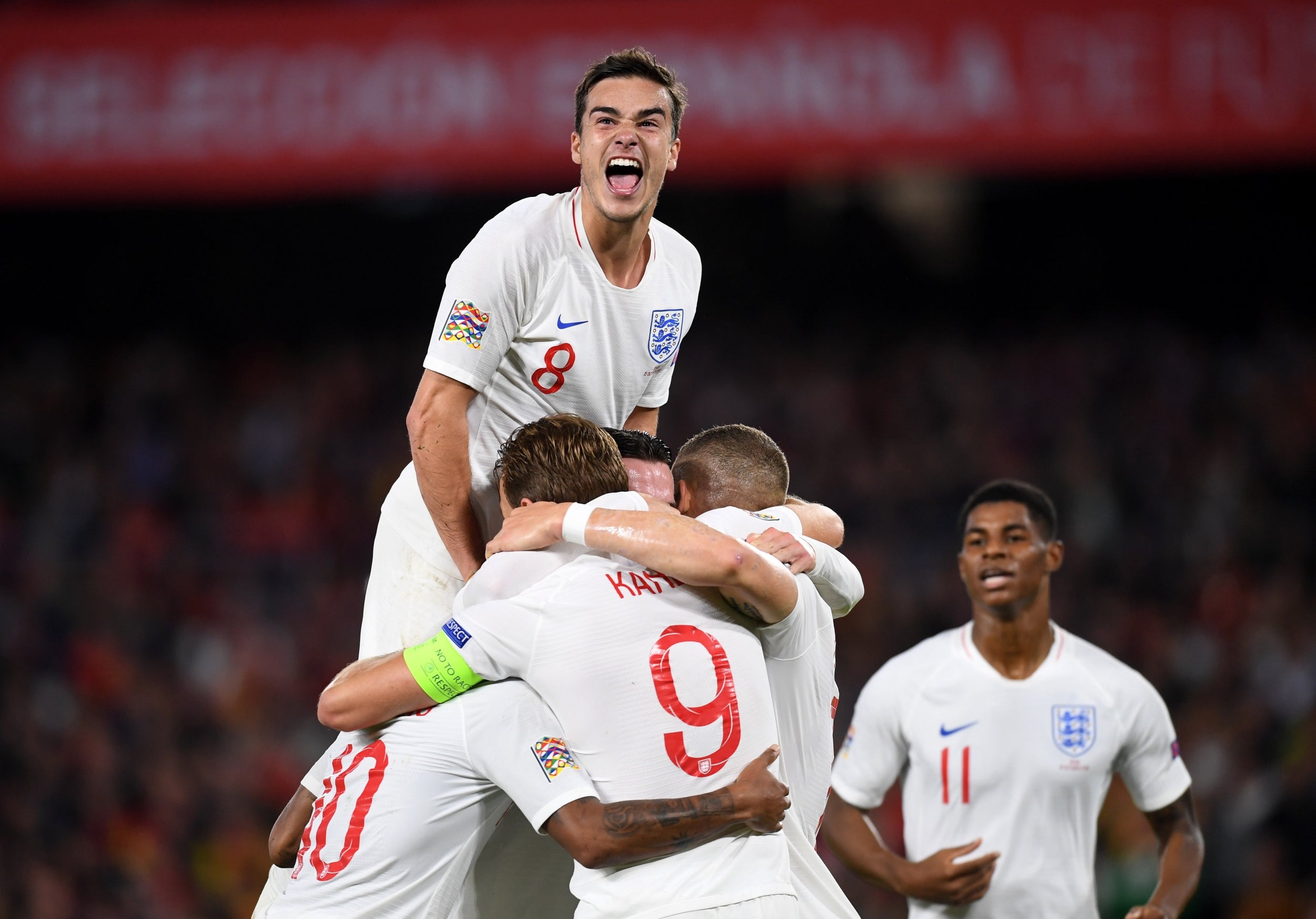 It was a famous night for England in Seville