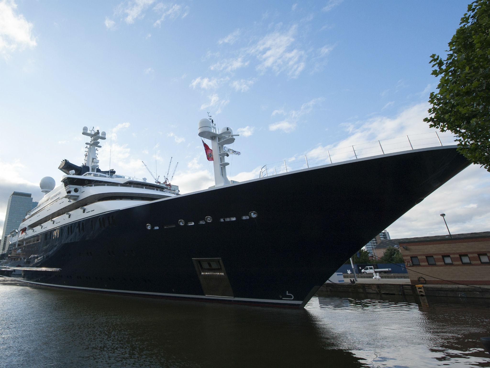 The 400-foot yacht Octopus owned by Paul Allen